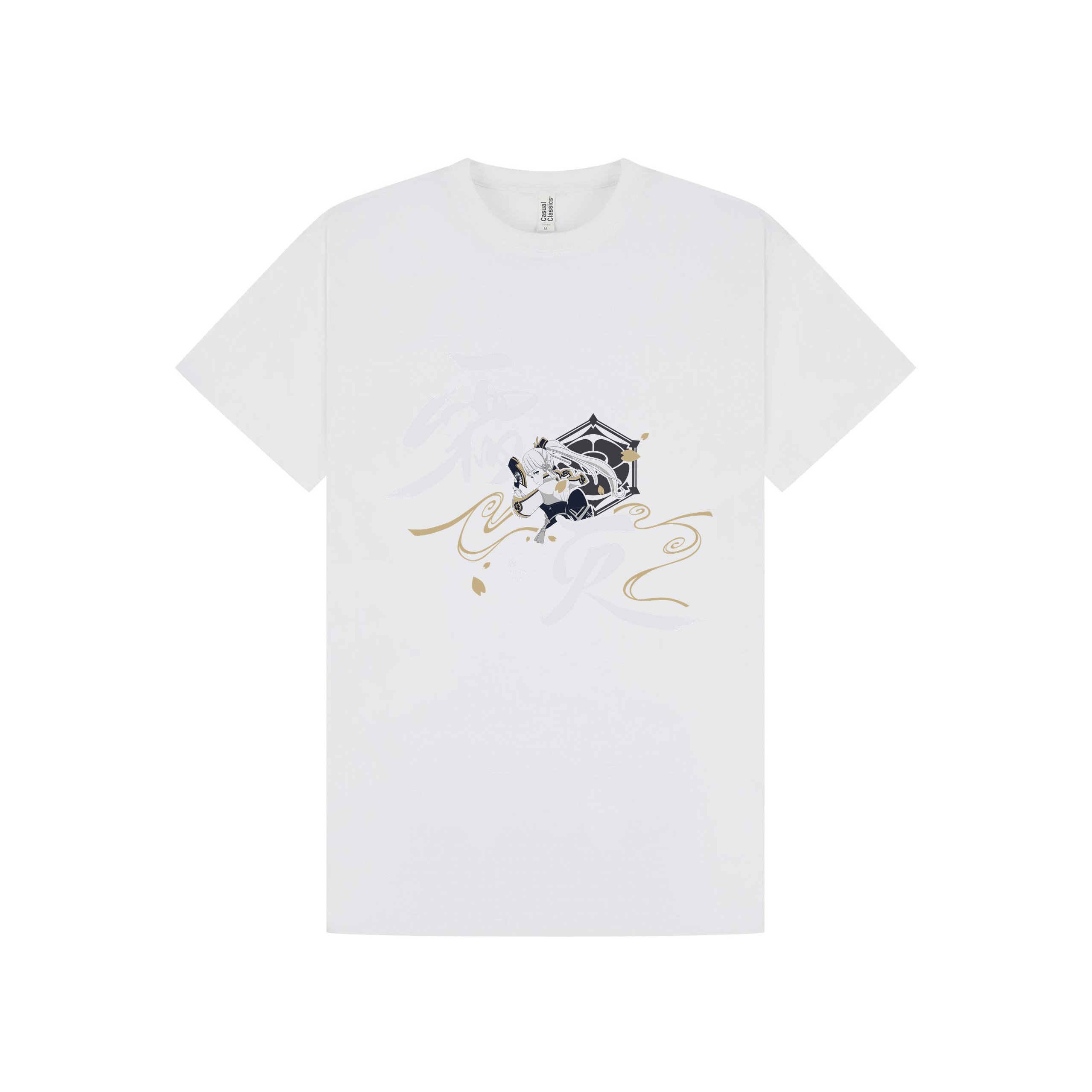 White Printed T-shirt Front