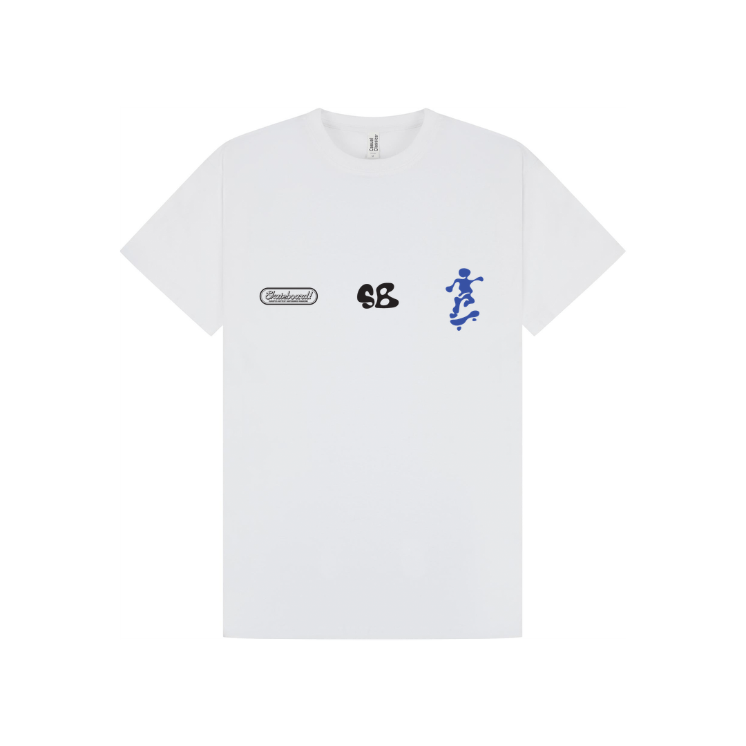 White Printed T-shirt Front