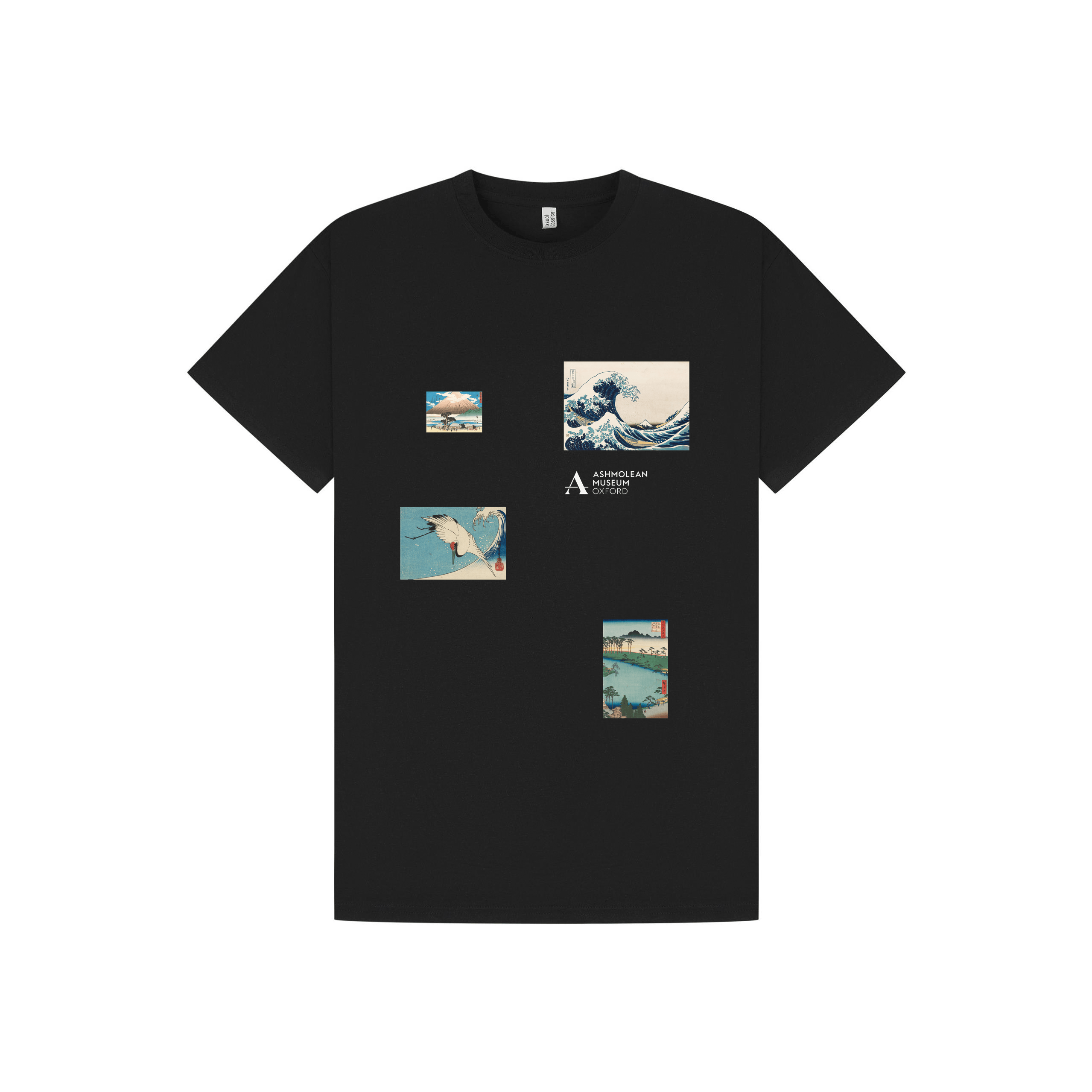 Black Printed T-shirt Front