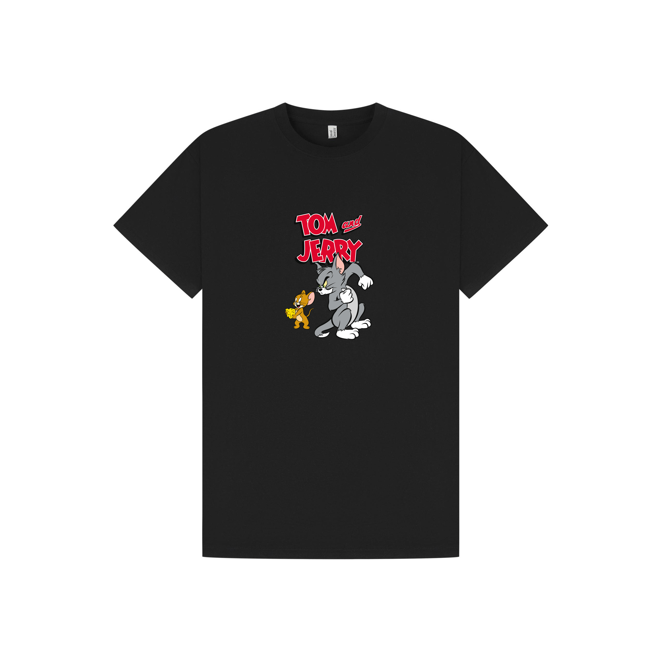 Black Printed T-shirt Front