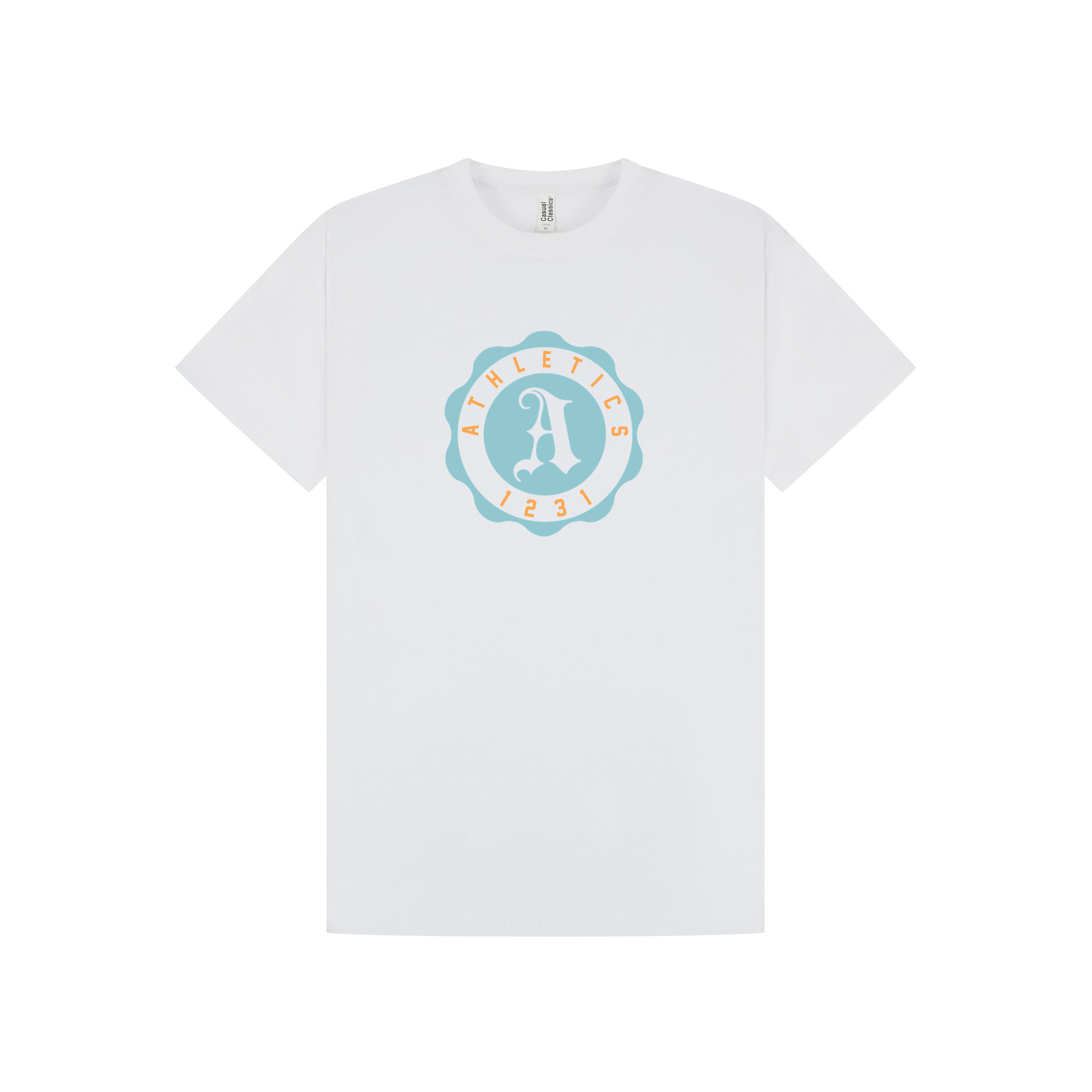 White Printed T-shirt Front