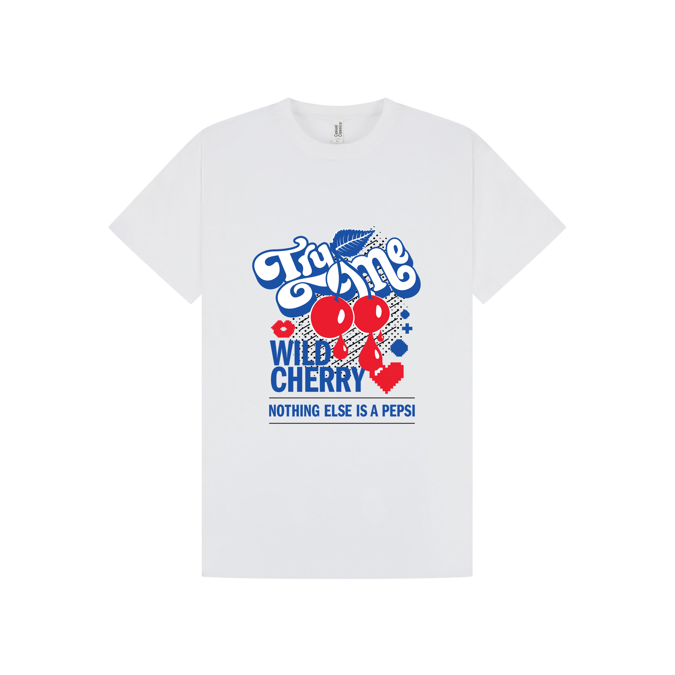 White Printed T-shirt Front