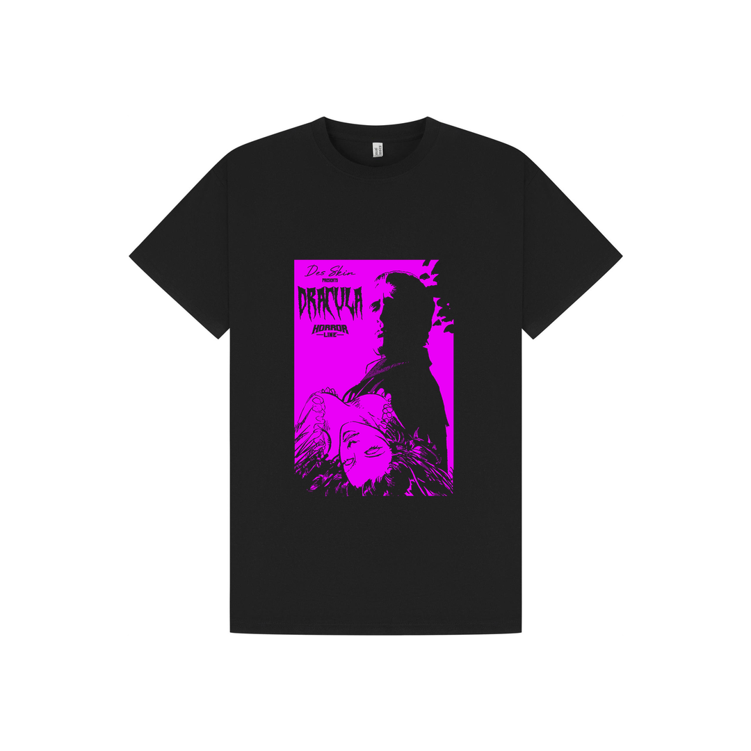 Black Printed T-shirt Front