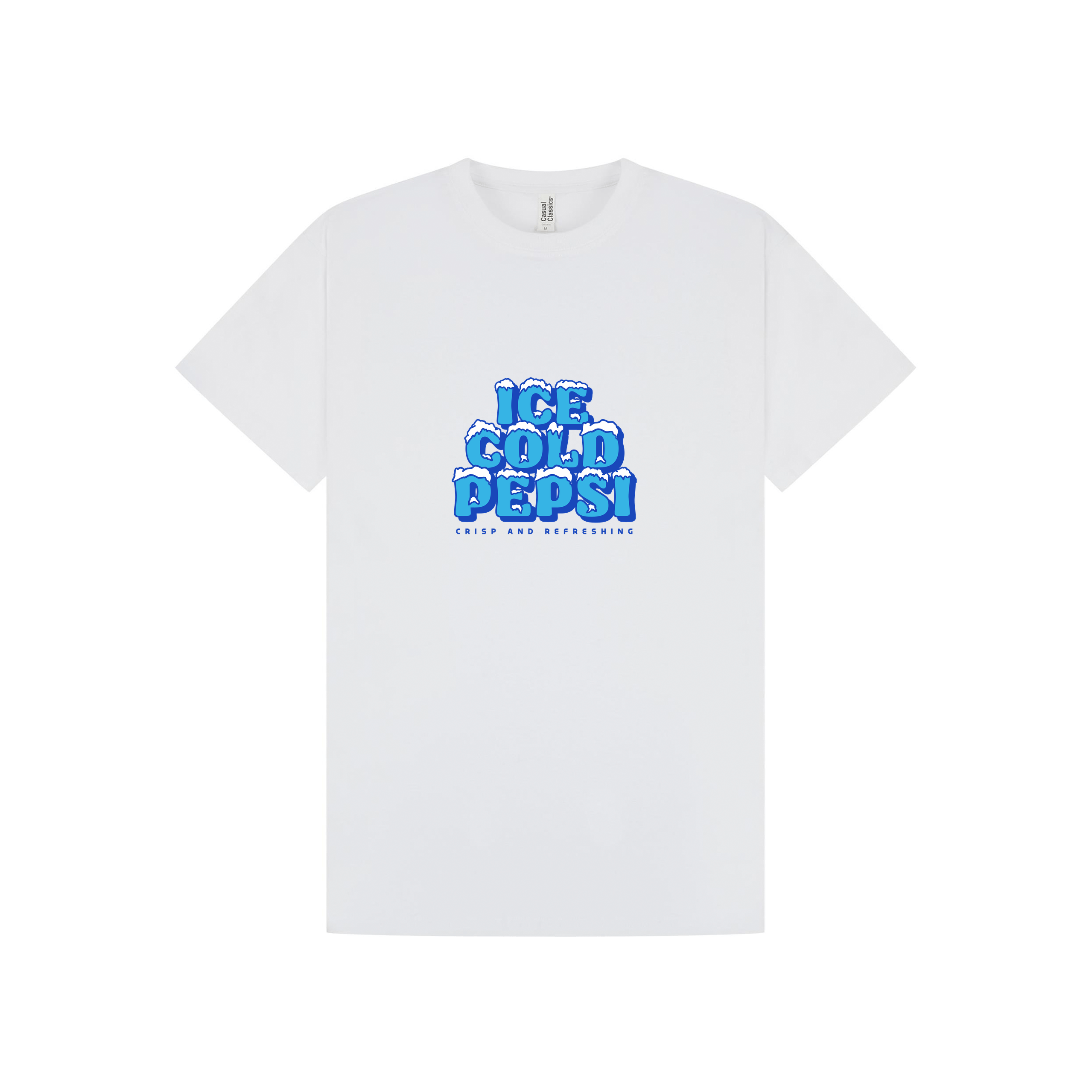 White Printed T-shirt Front