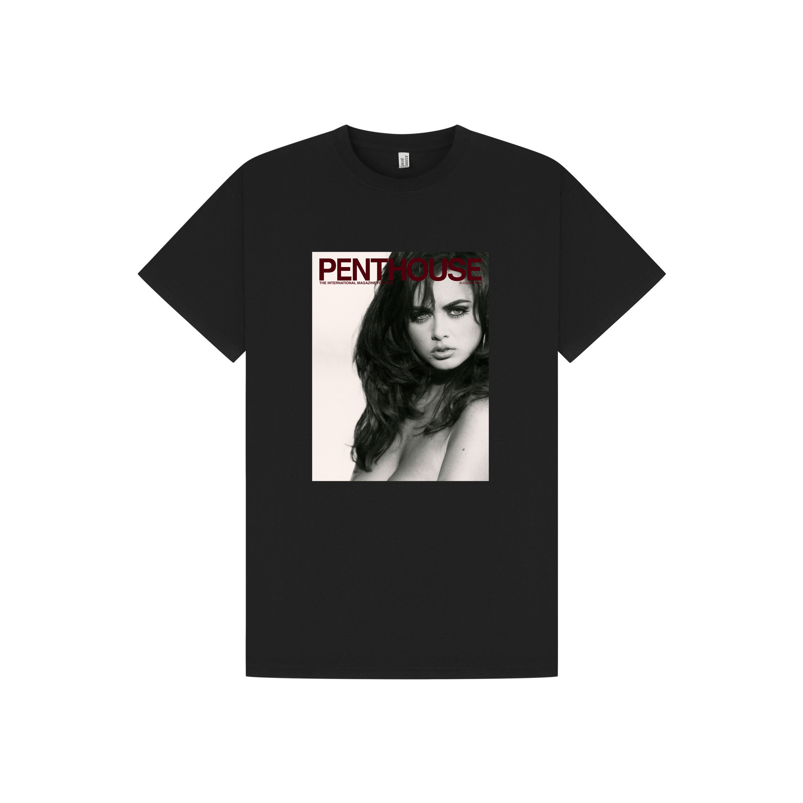 Black Printed T-shirt Front