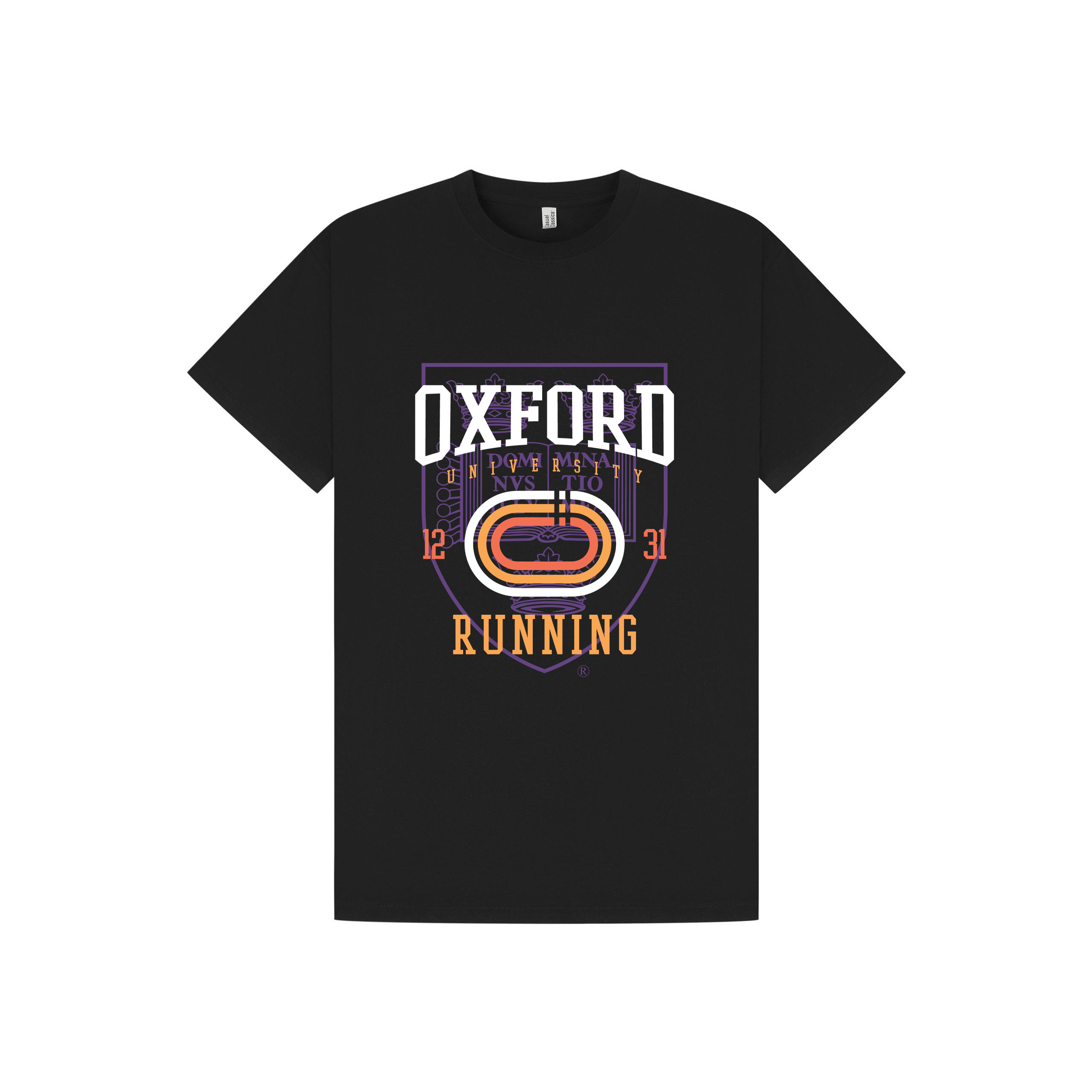 Black Printed T-shirt Front