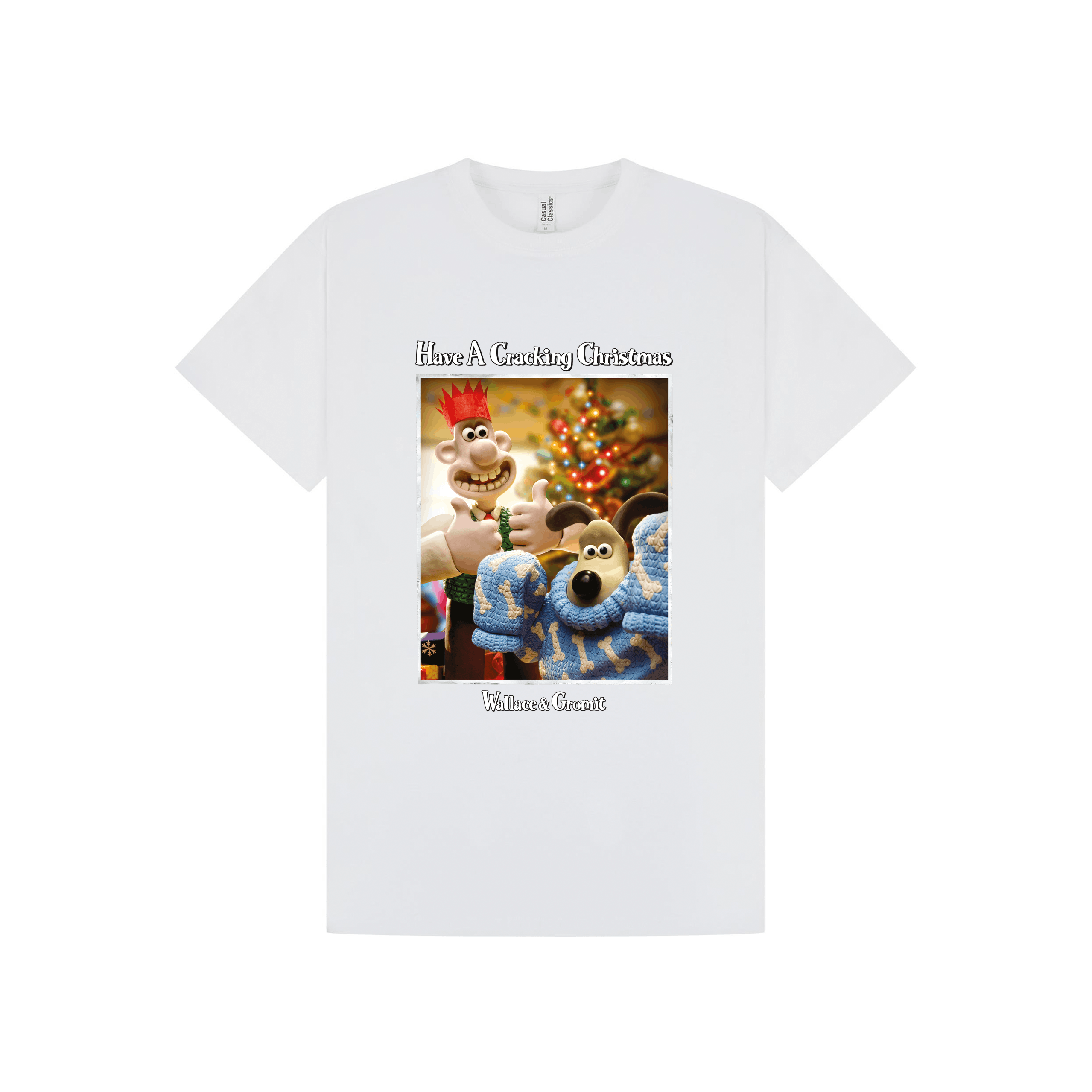 White Printed T-shirt Front