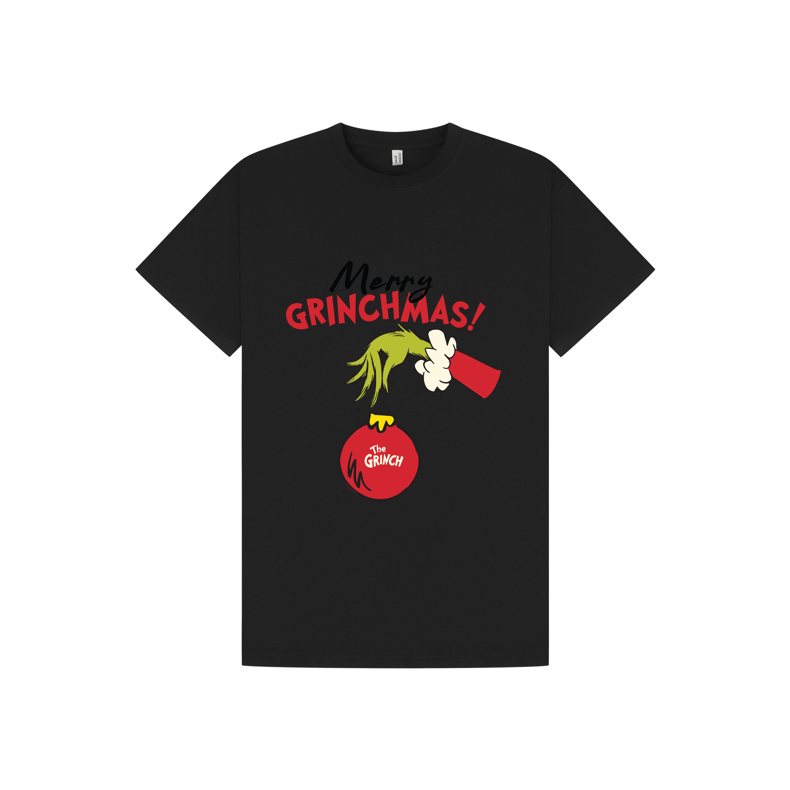 Black Printed T-shirt Front