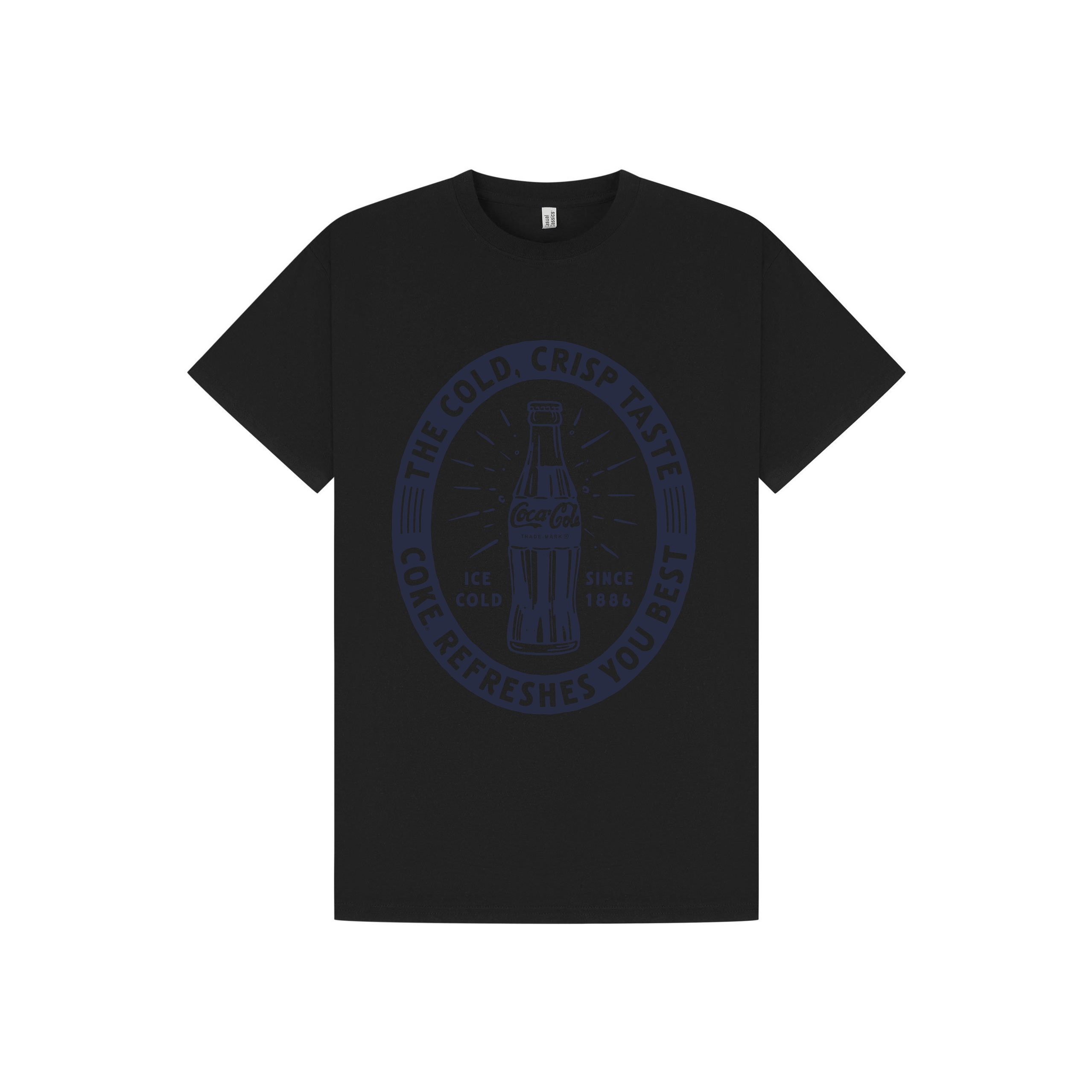 Black Printed T-shirt Front