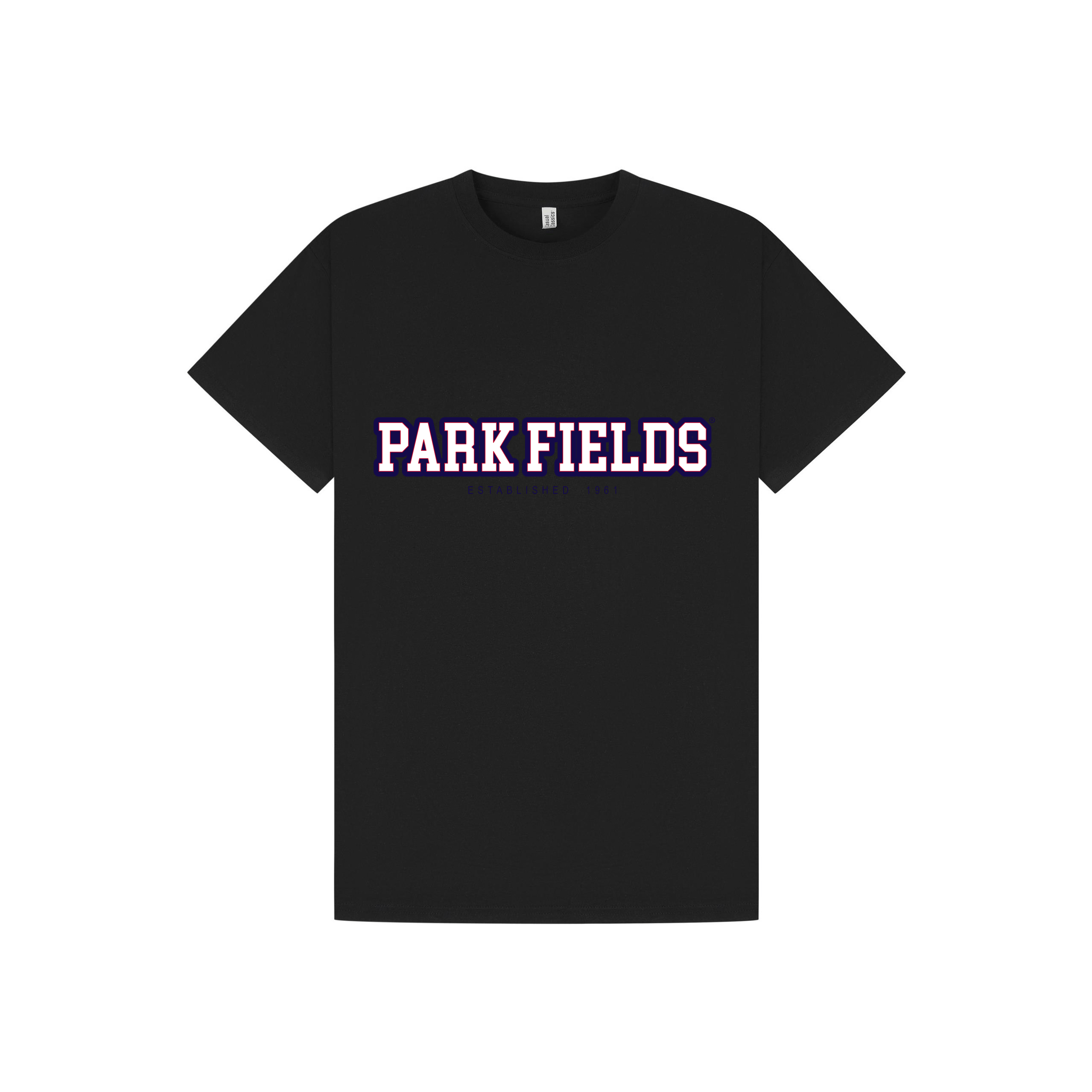 Black Printed T-shirt Front