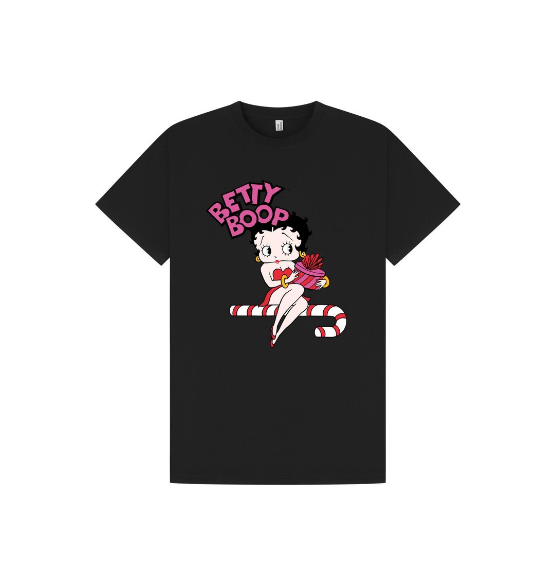 Black Printed T-shirt Front