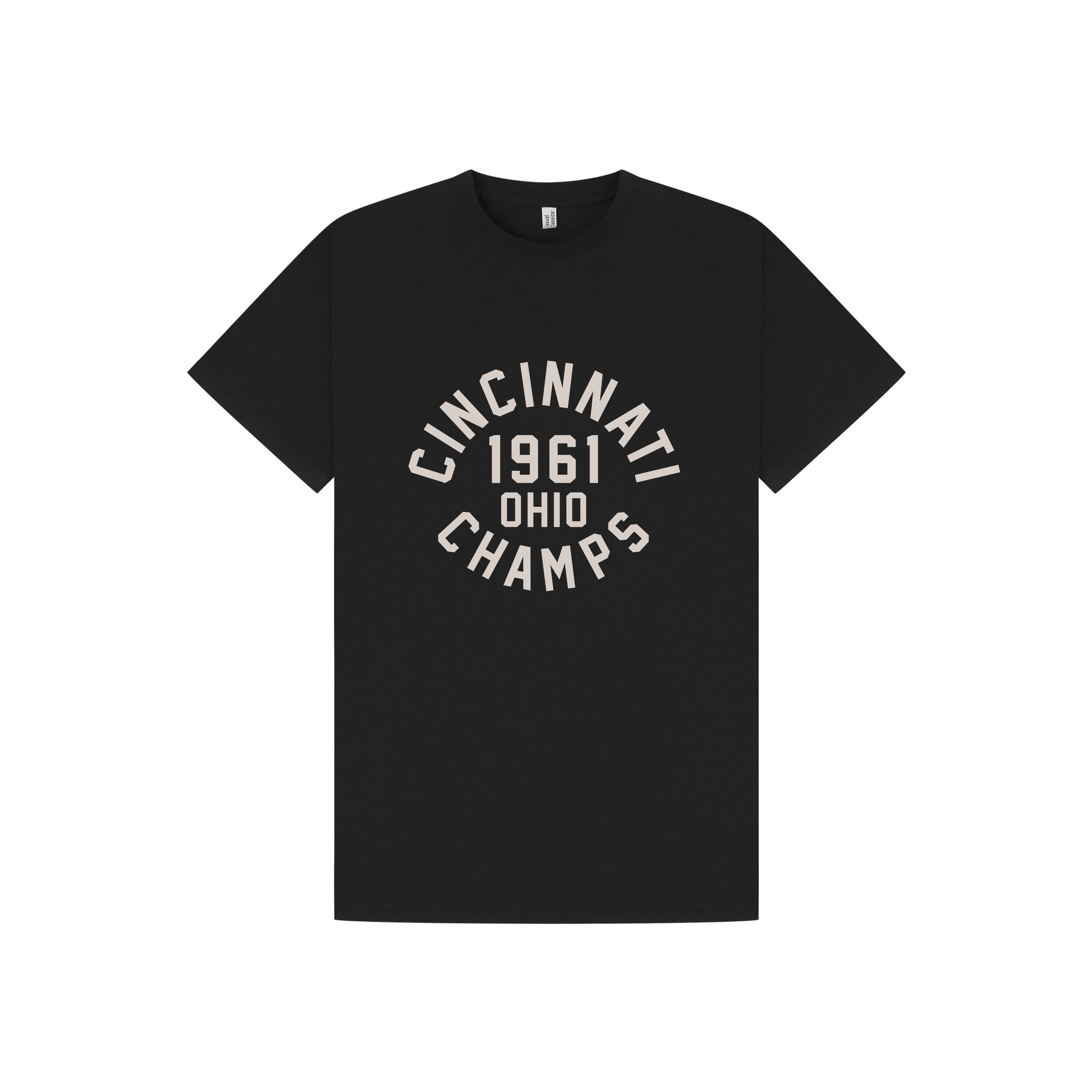 Black Printed T-shirt Front