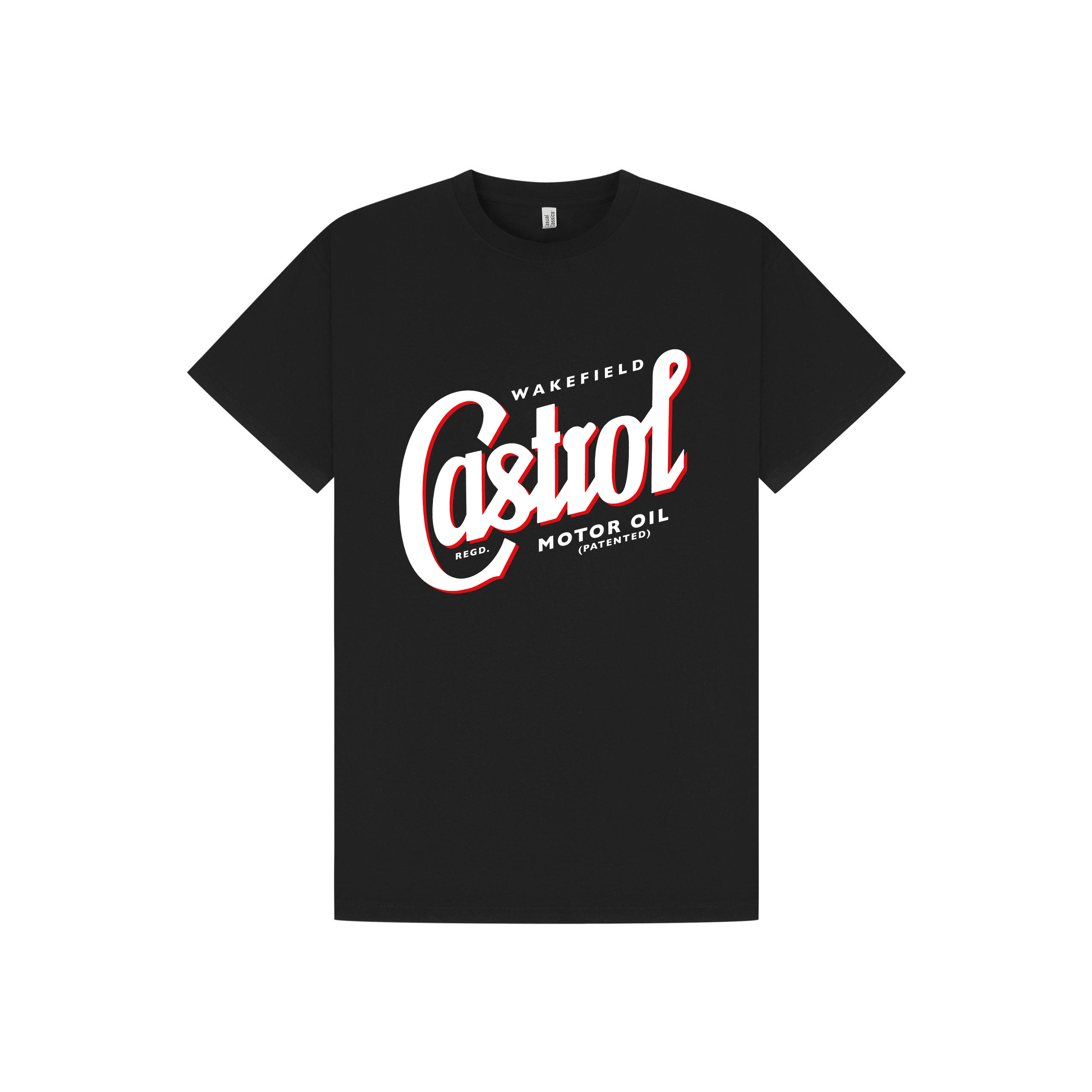 Black Printed T-shirt Front