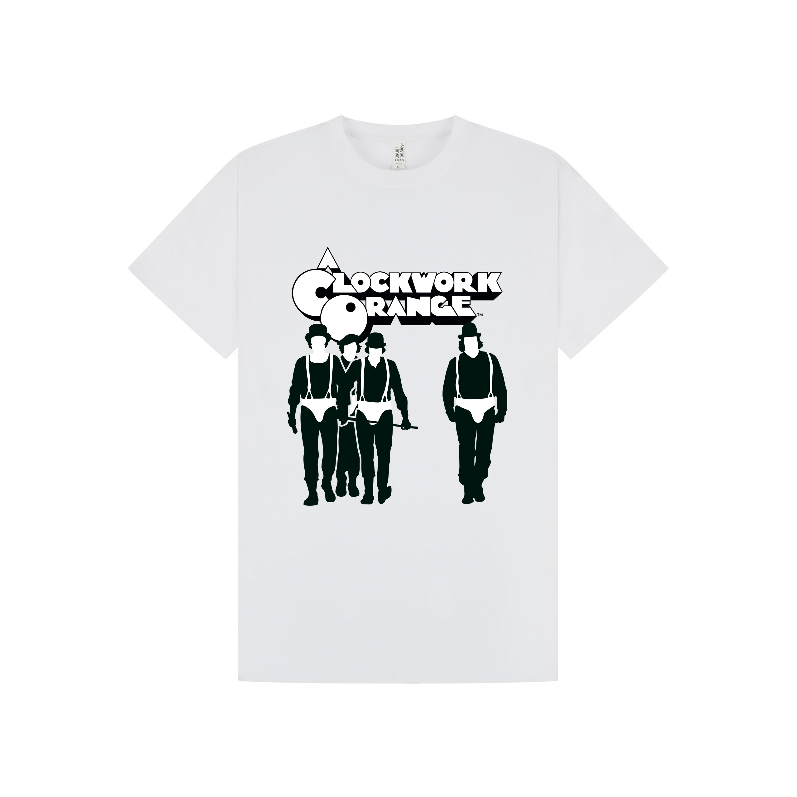 White Printed T-shirt Front