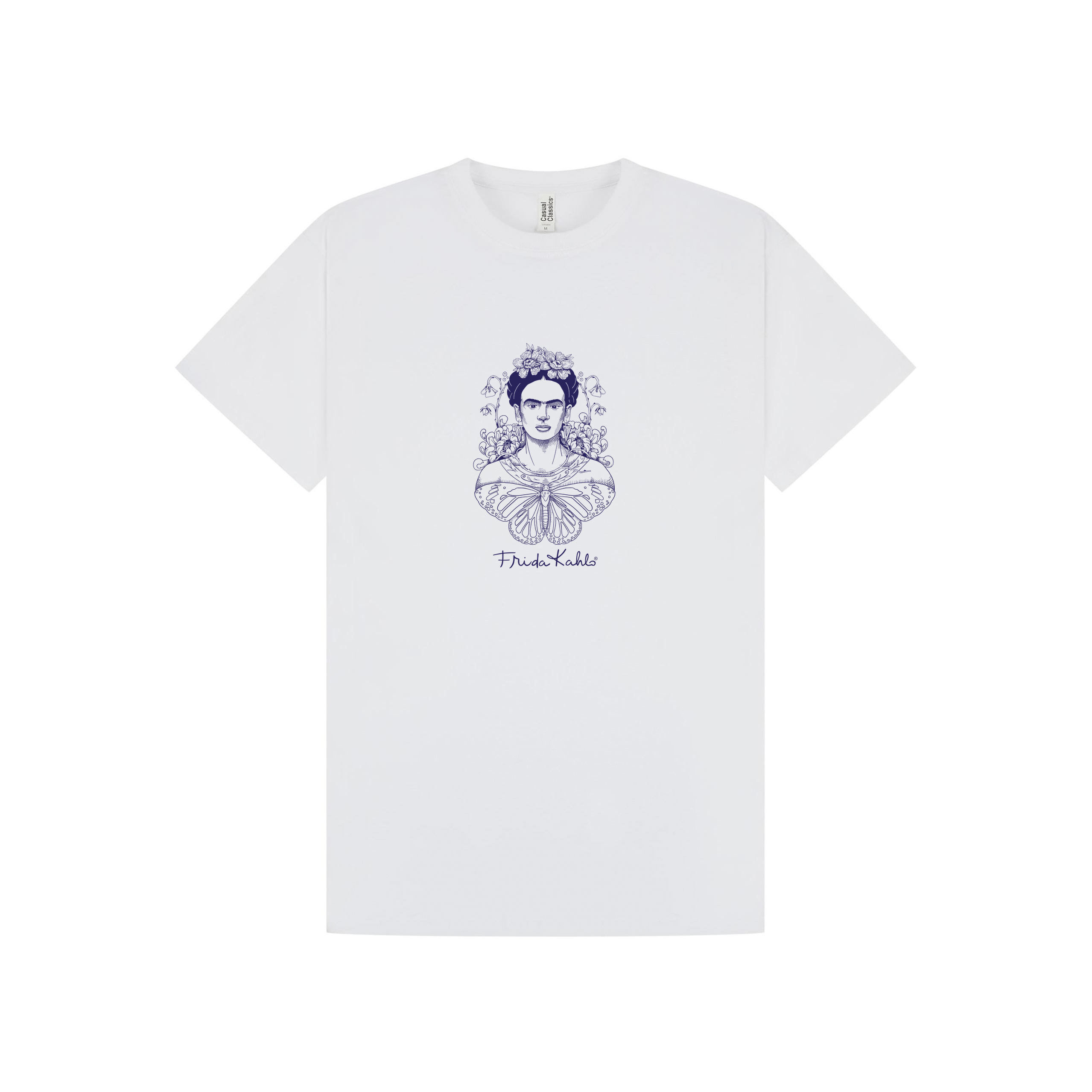 White Printed T-shirt Front