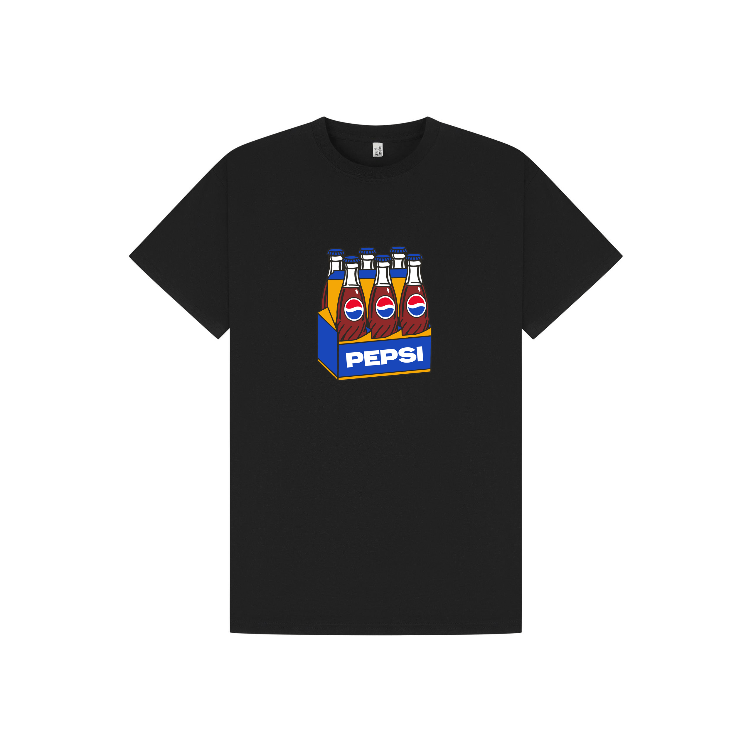 Black Printed T-shirt Front