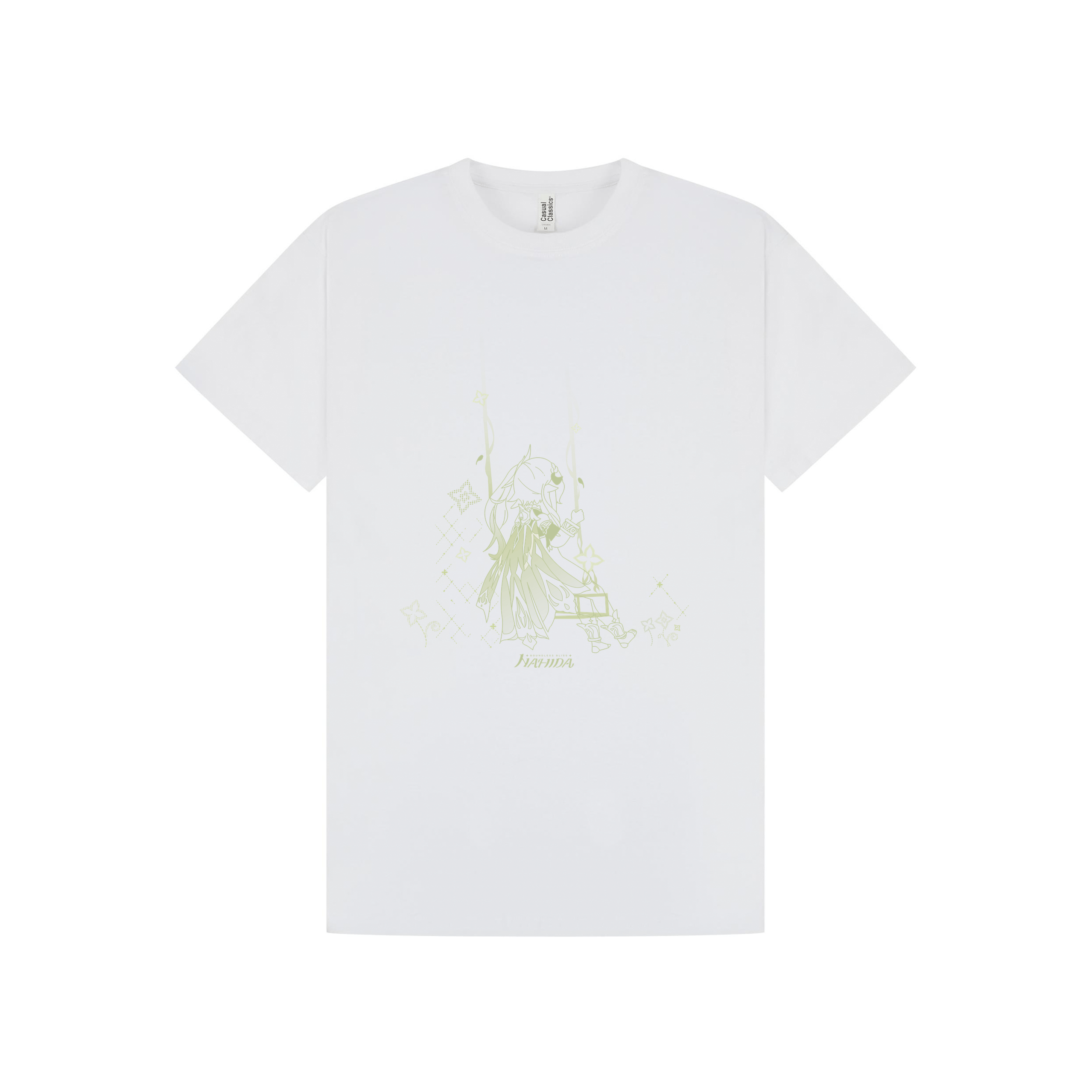 White Printed T-shirt Front