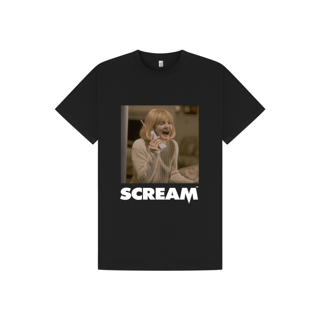 Black Printed T-shirt Front