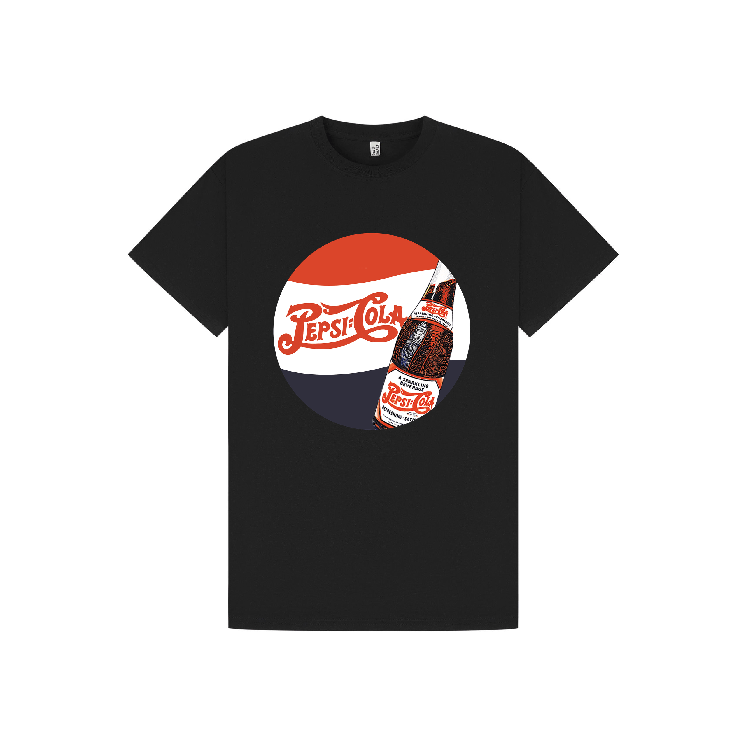 Black Printed T-shirt Front