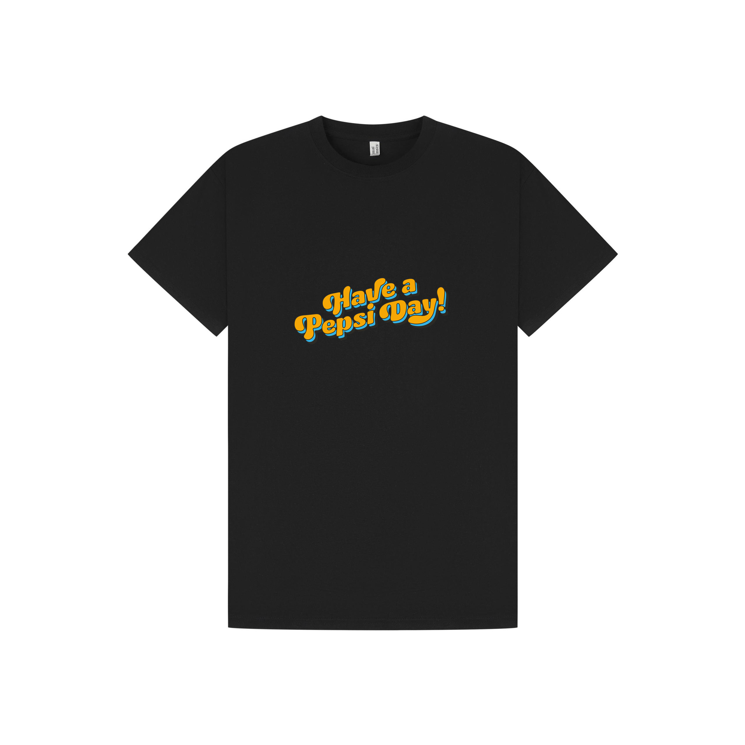 Black Printed T-shirt Front