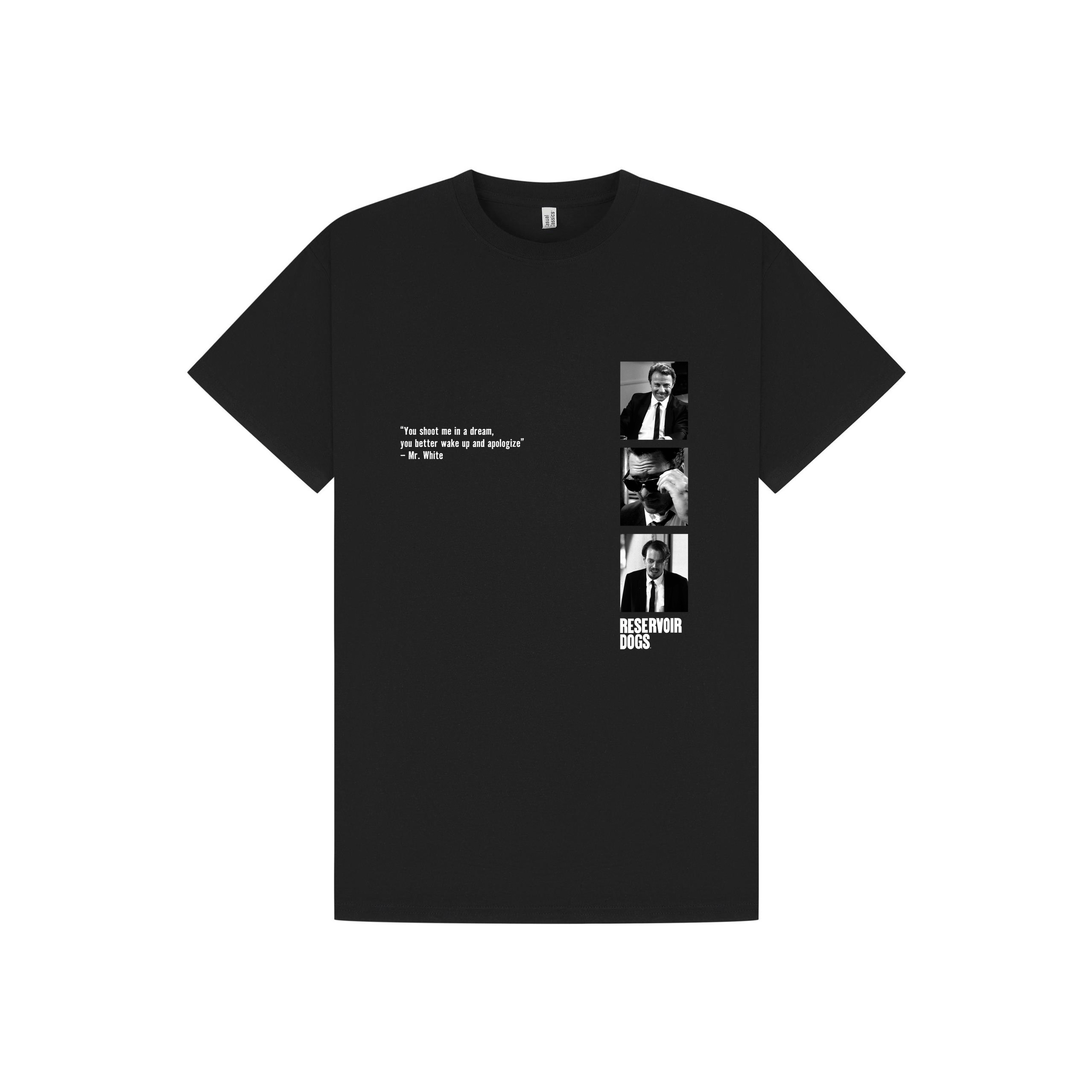 Black Printed T-shirt Front