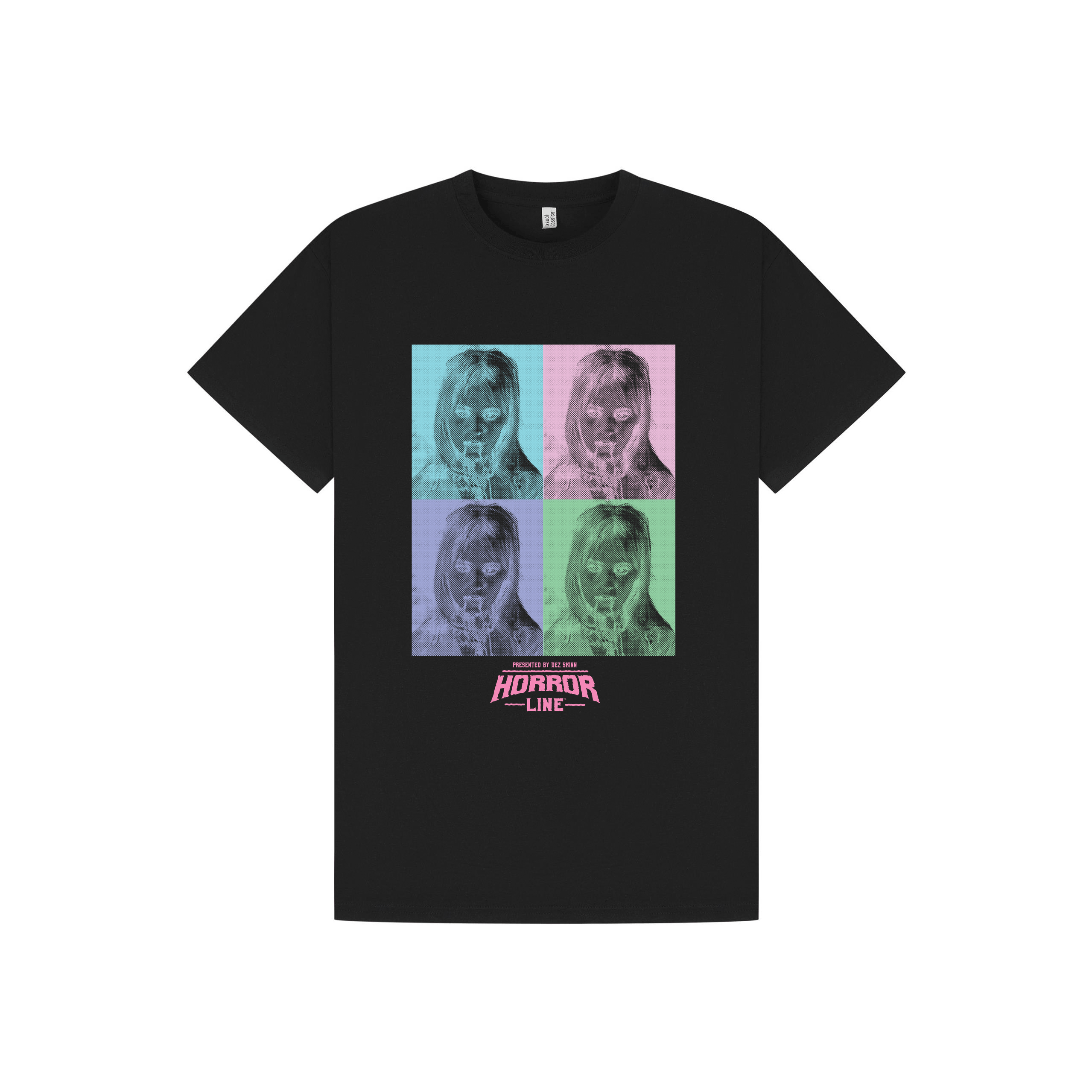 Black Printed T-shirt Front