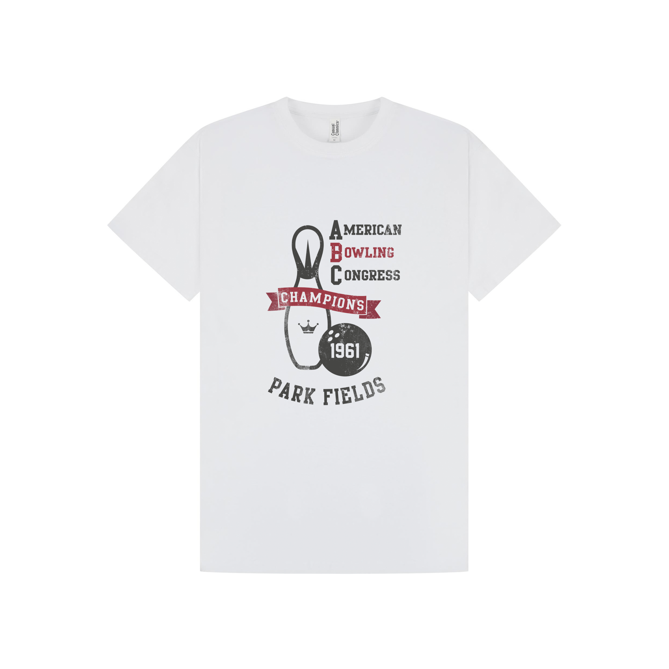 White Printed T-shirt Front