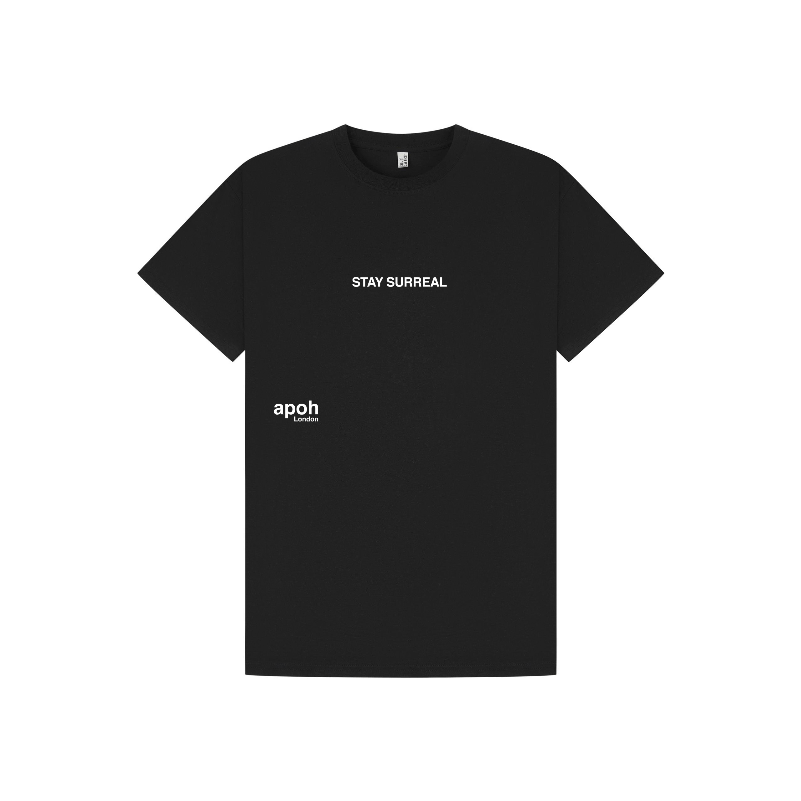 Black Printed T-shirt Front