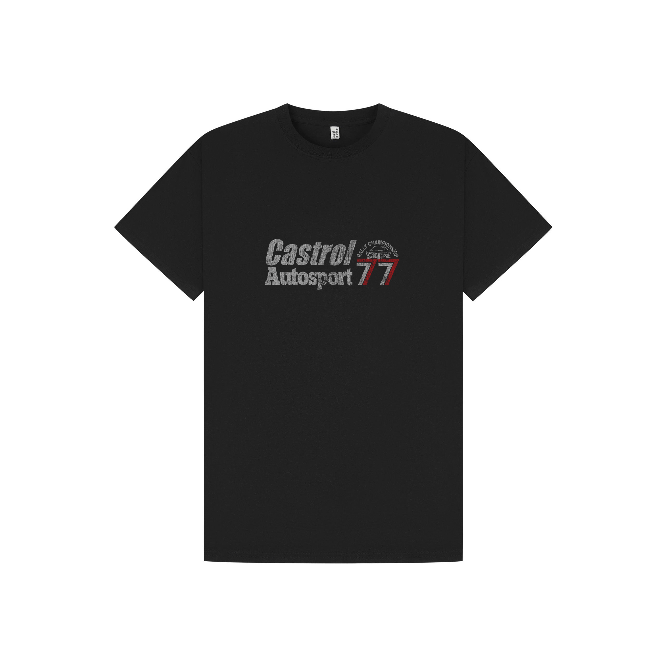 Black Printed T-shirt Front