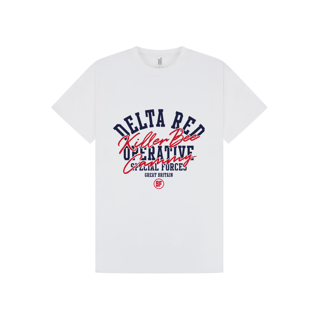 White Printed T-shirt Front