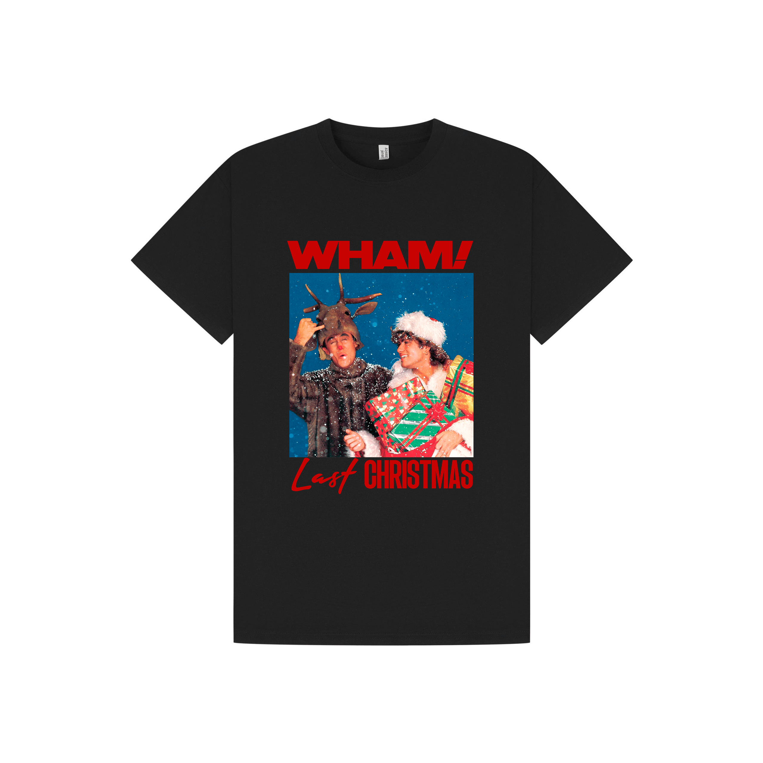 Black Printed T-shirt Front