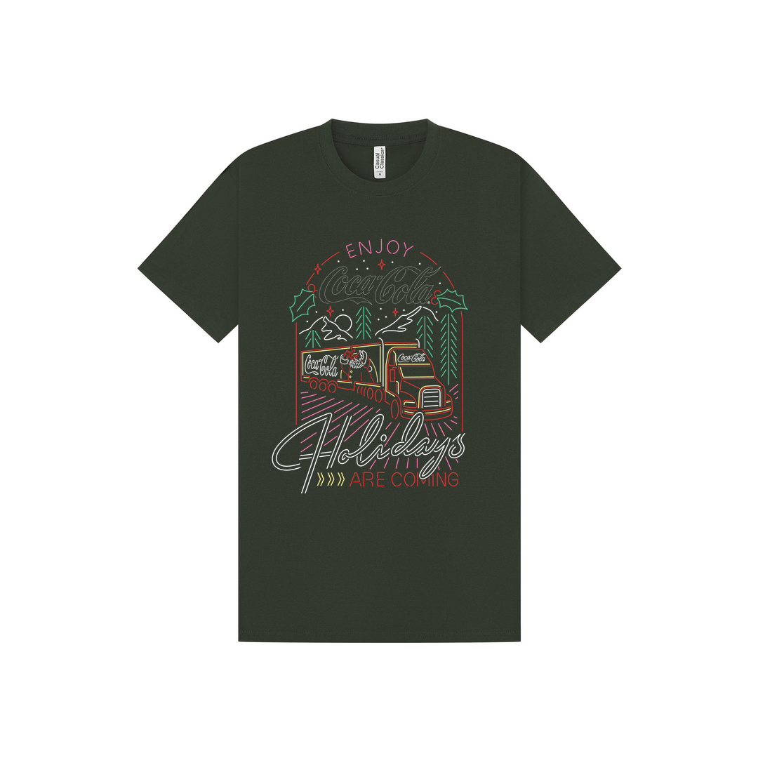 Forest Green Printed T-shirt Front