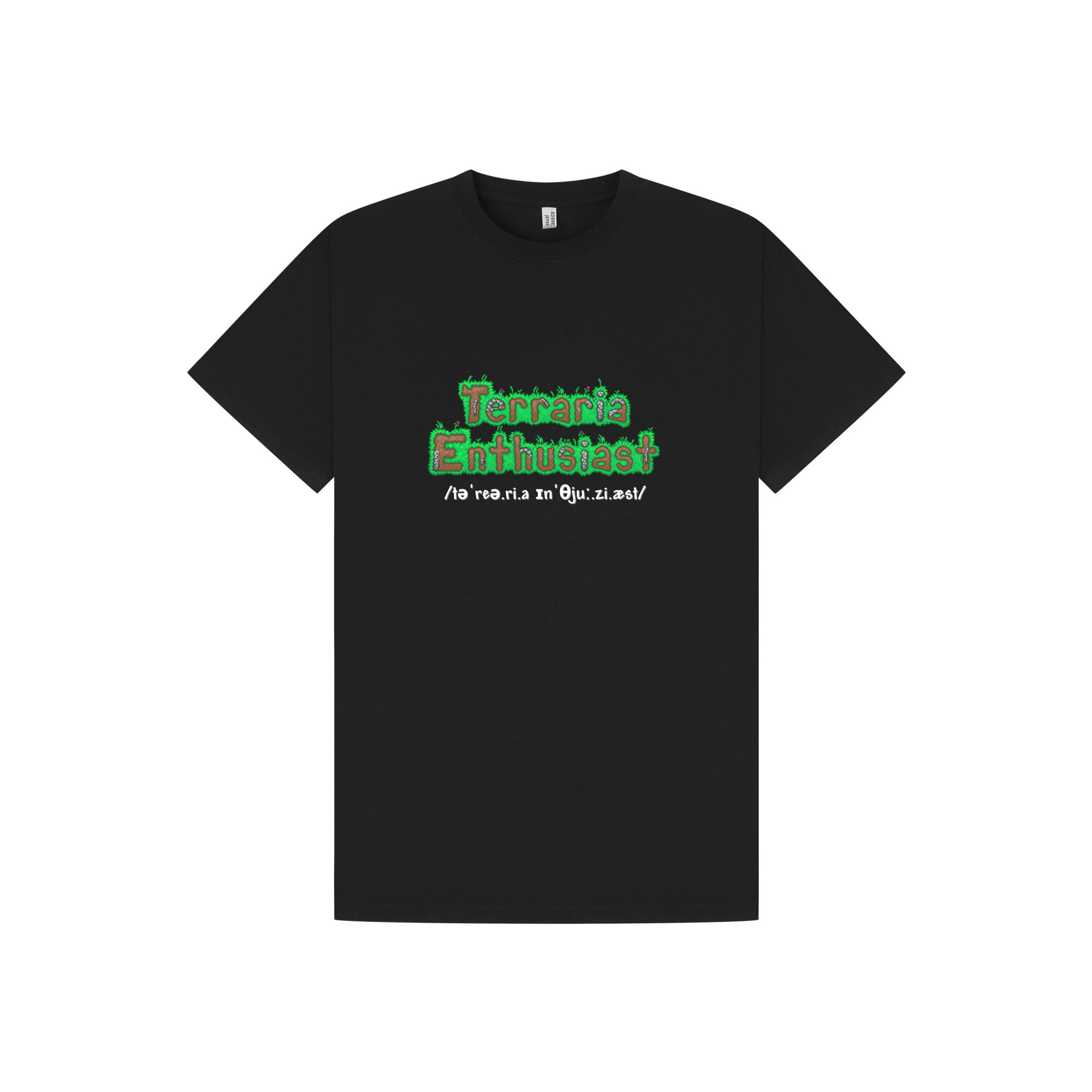 Black Printed T-shirt Front