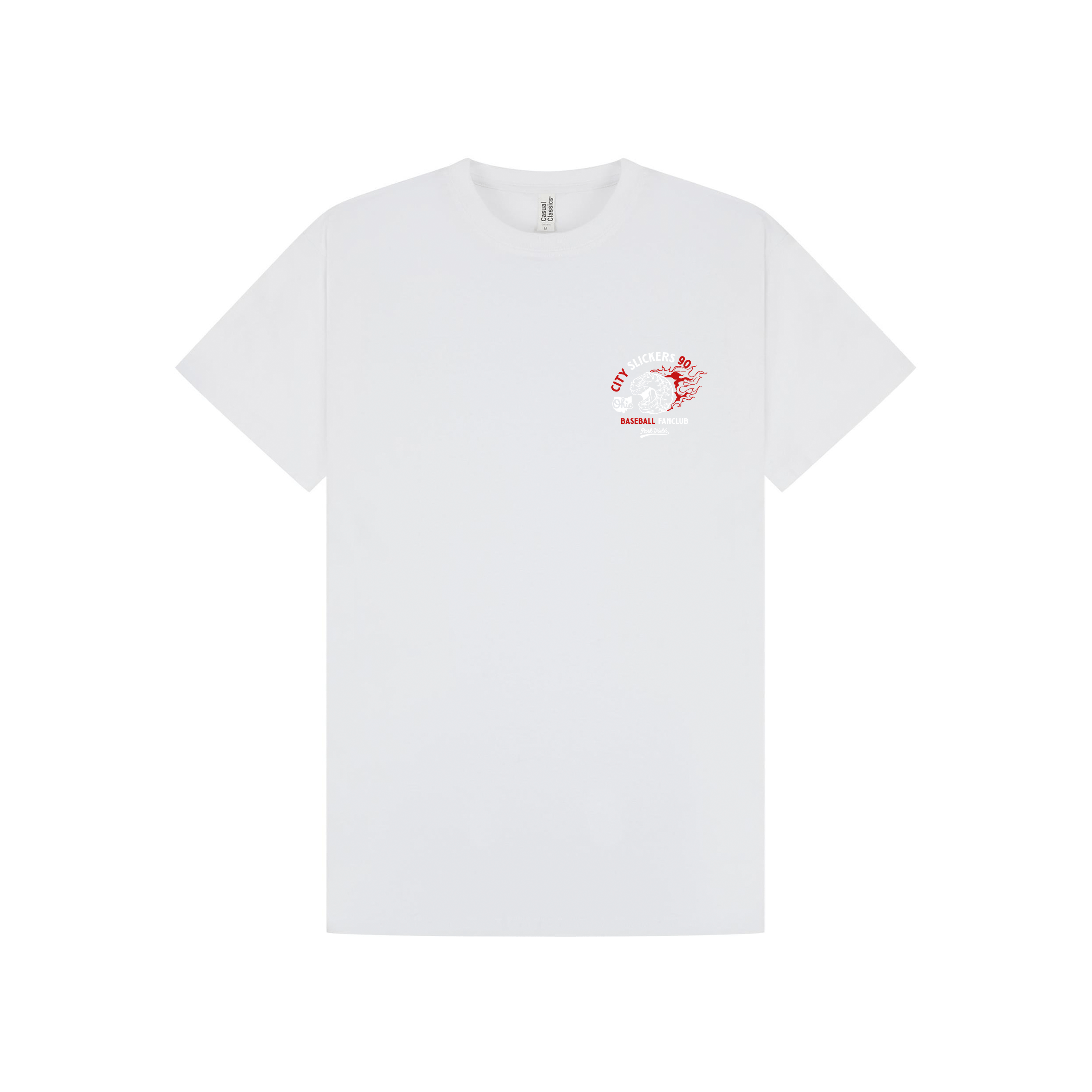 White Printed T-shirt Front