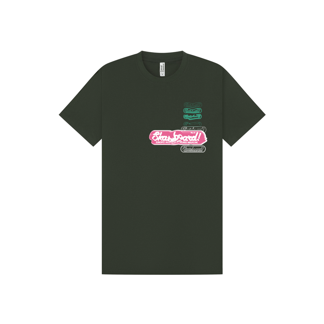 Forest Green Printed T-shirt Front