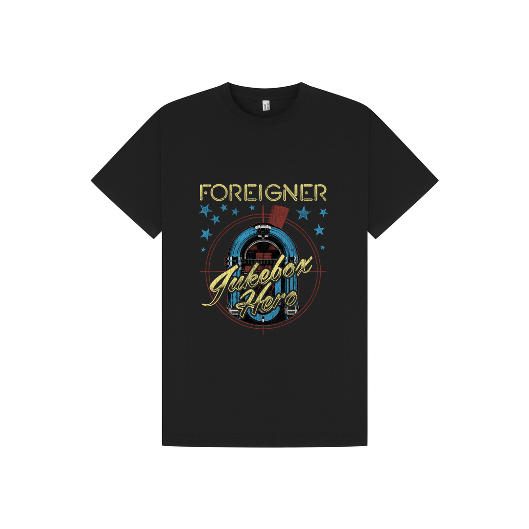 Black Printed T-shirt Front