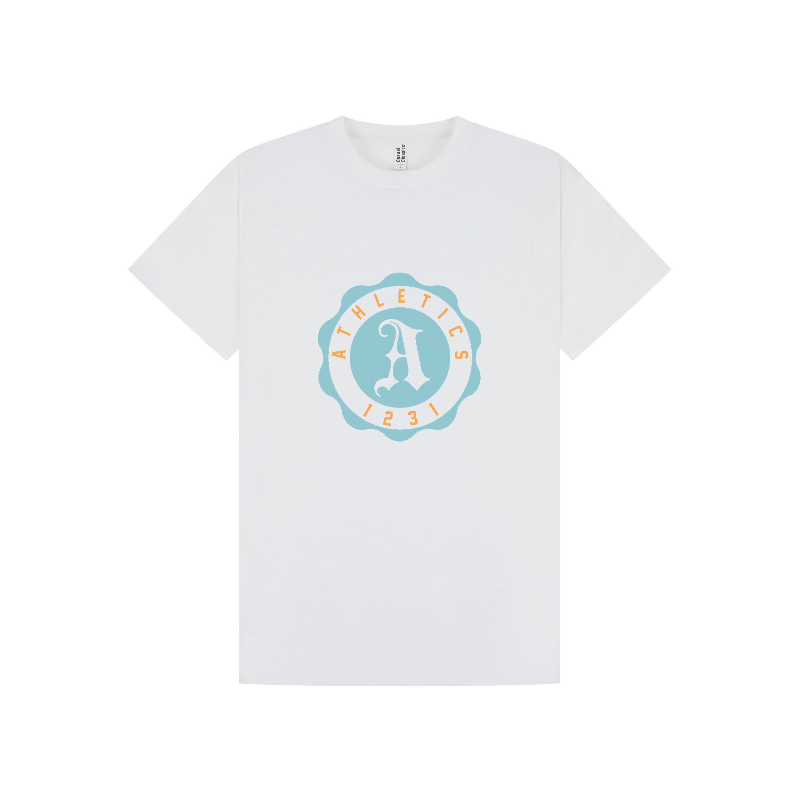 White Printed T-shirt Front