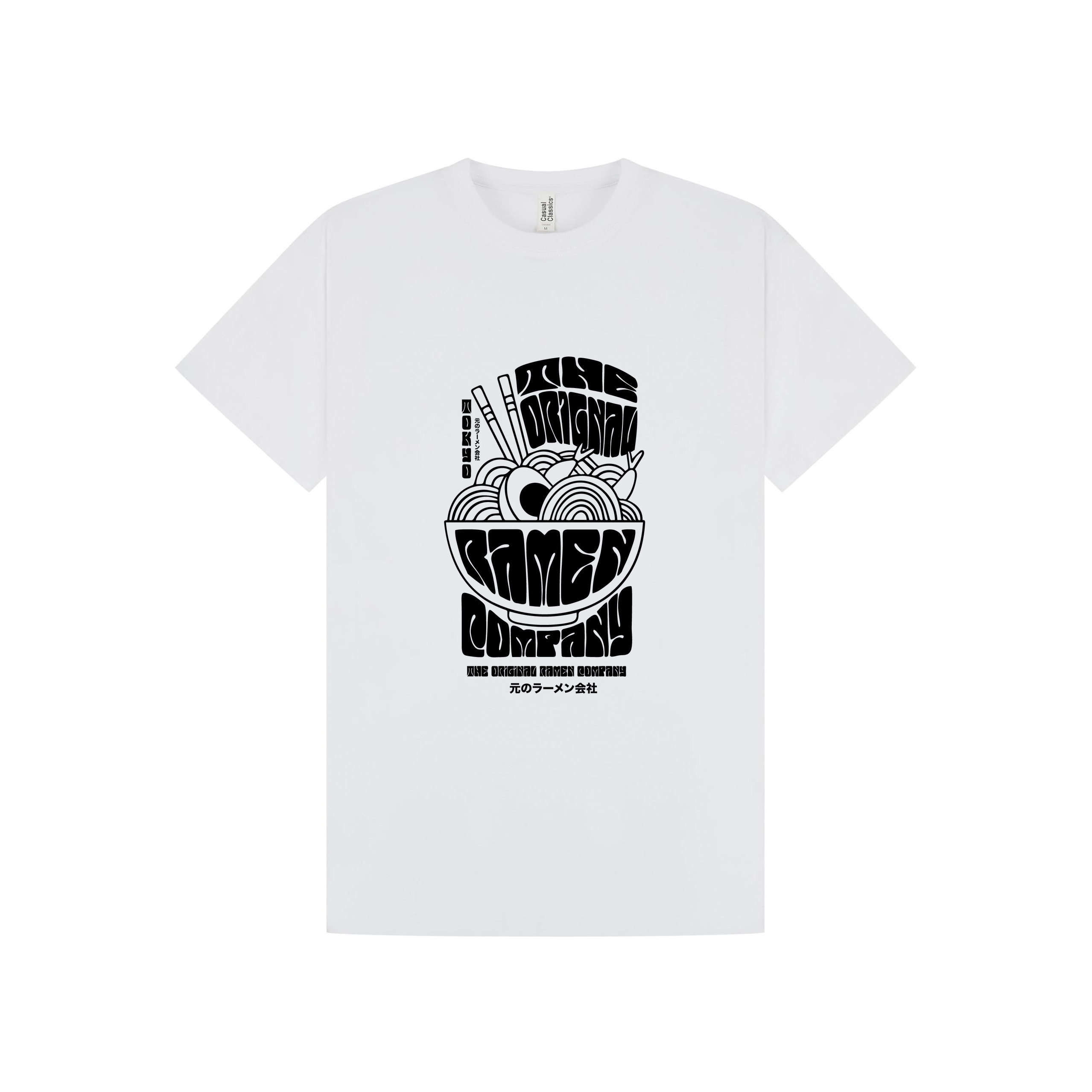 White Printed T-shirt Front