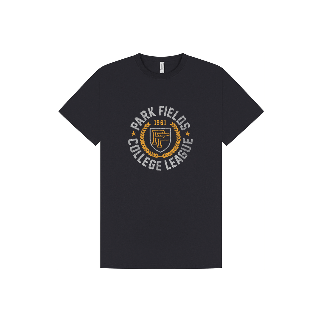 Navy Printed T-shirt Front