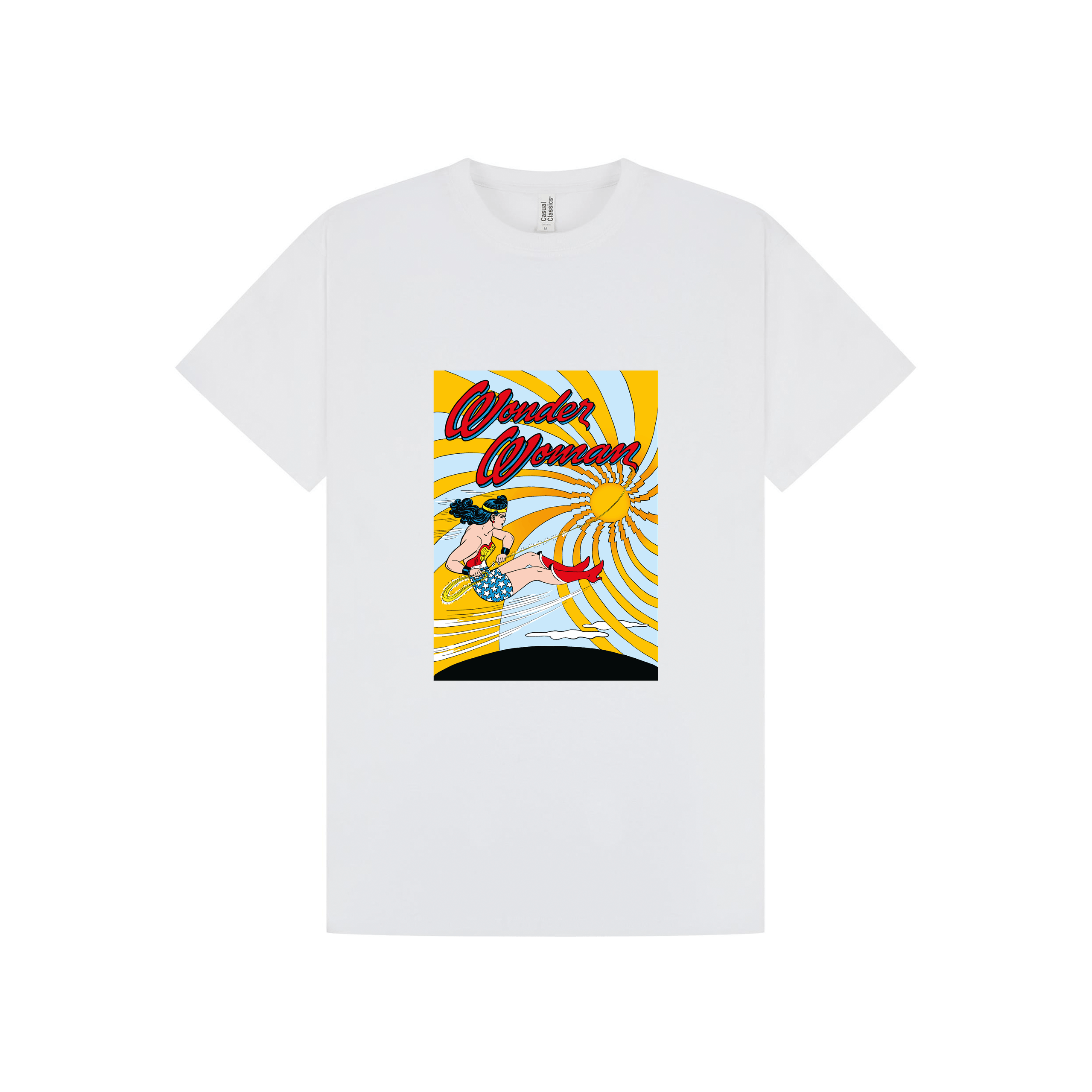 White Printed T-shirt Front