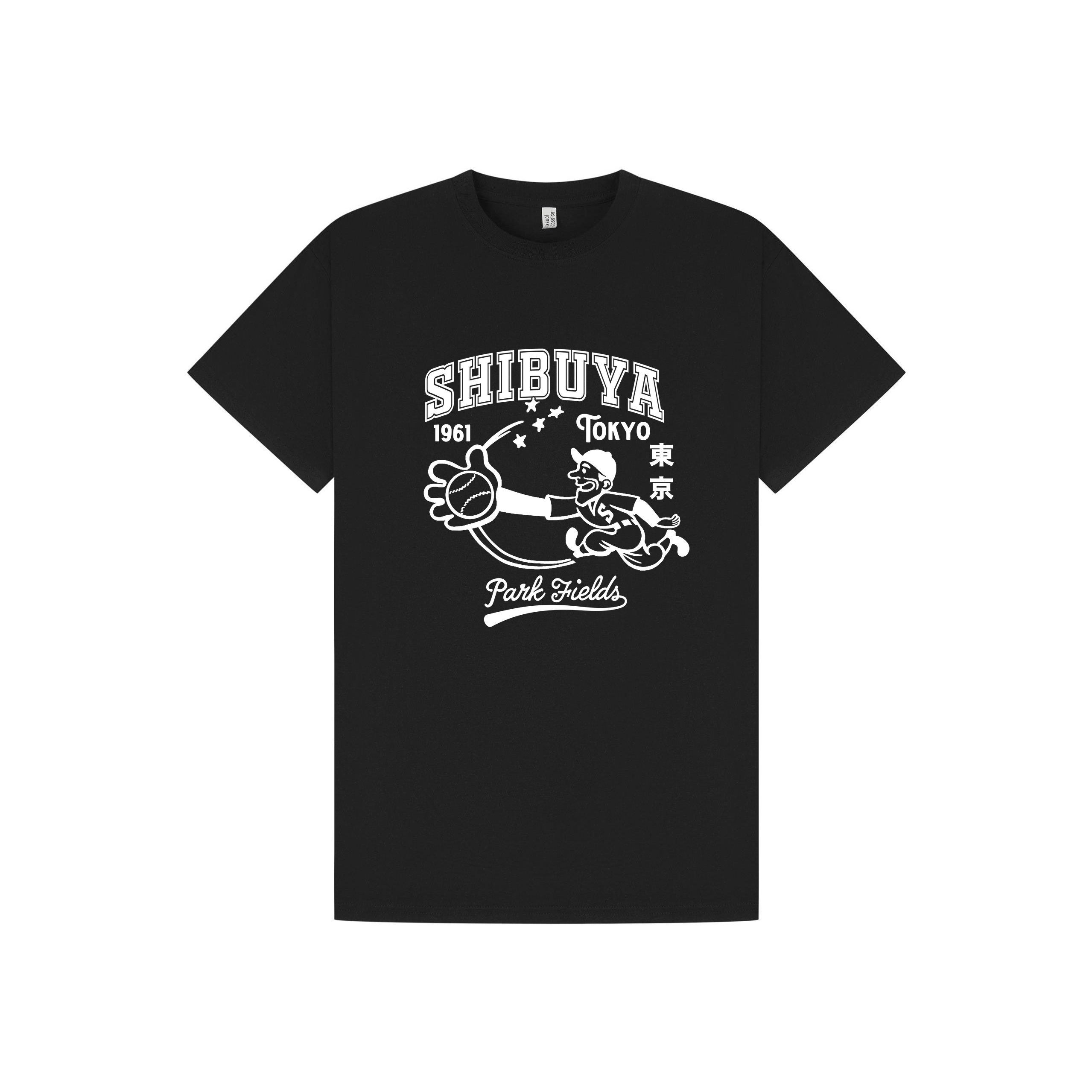 Black Printed T-shirt Front