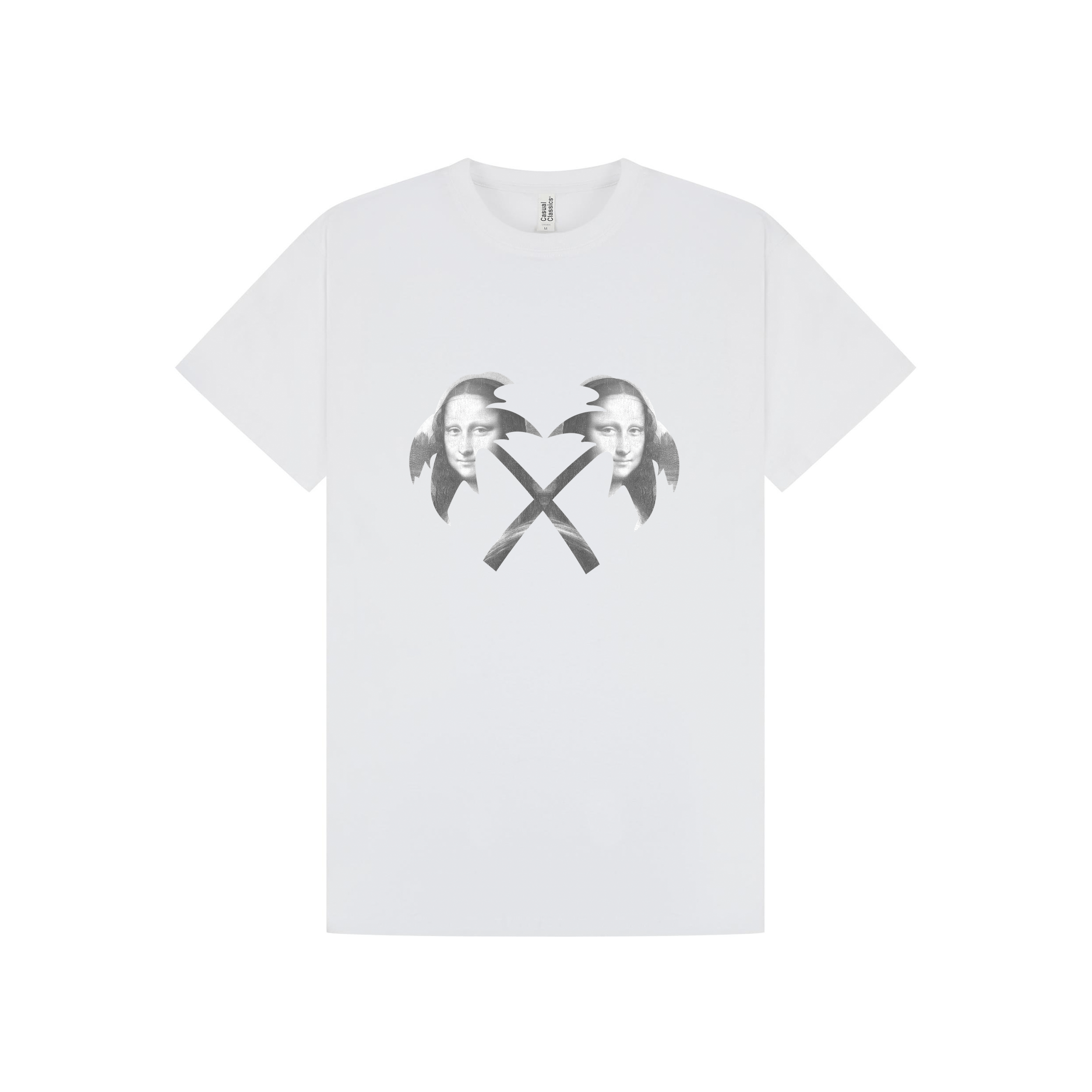 White Printed T-shirt Front