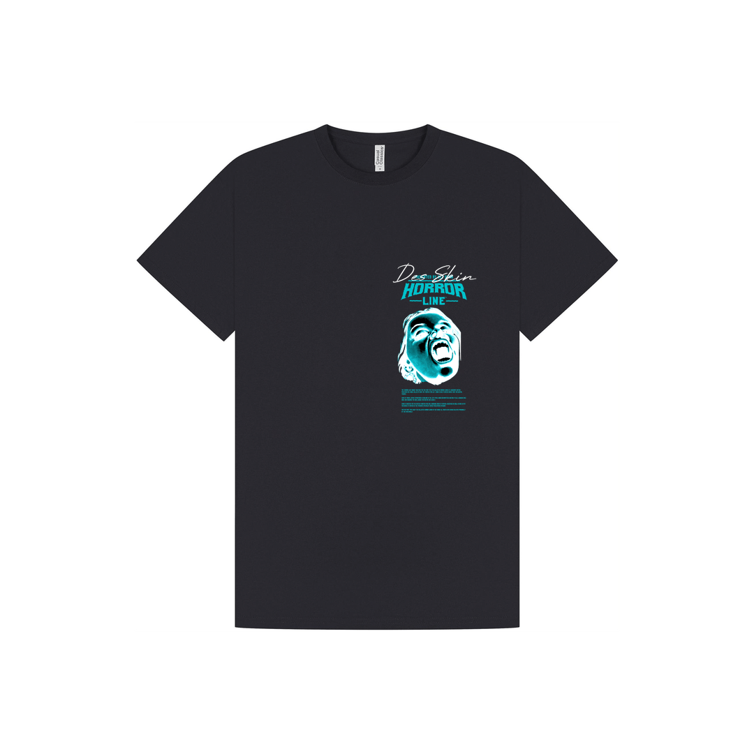 Navy Printed T-shirt Front