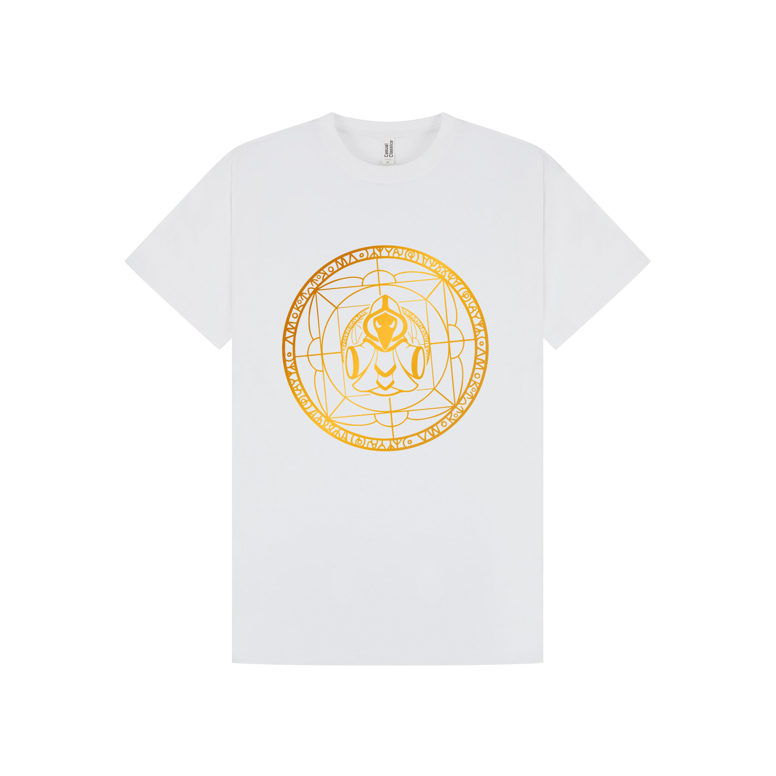 White Printed T-shirt Front