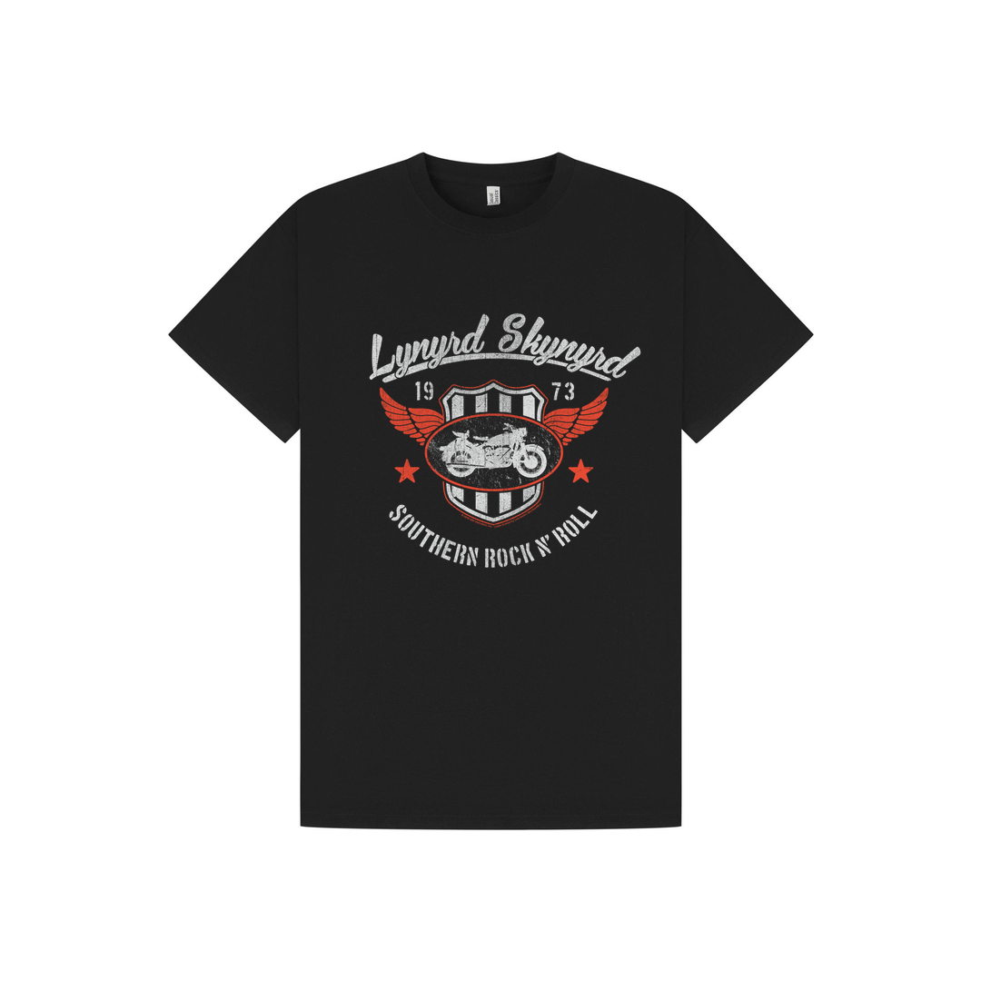 Black Printed T-shirt Front