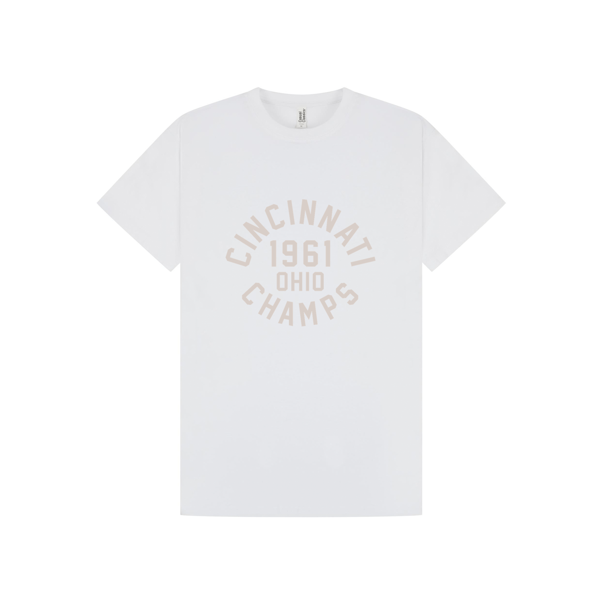 White Printed T-shirt Front