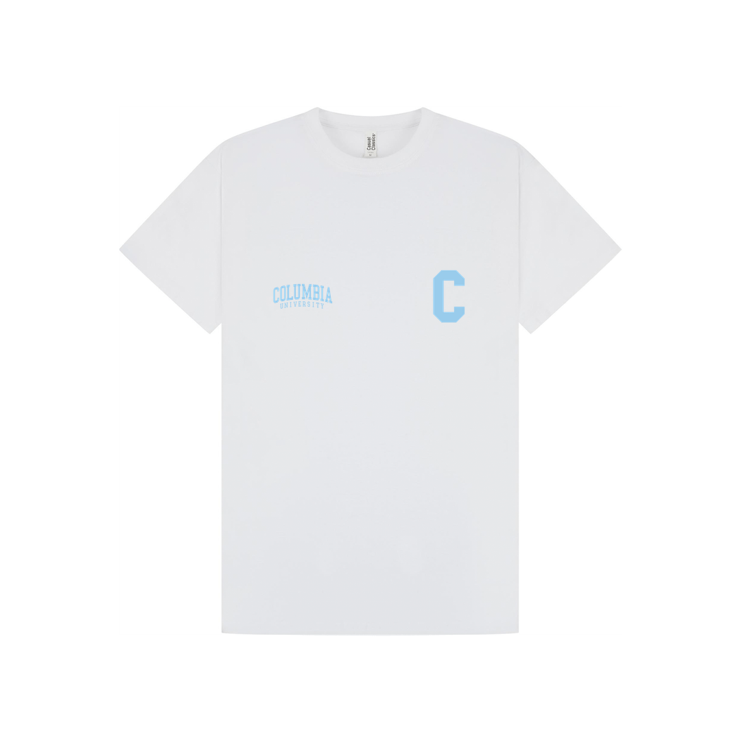White Printed T-shirt Front