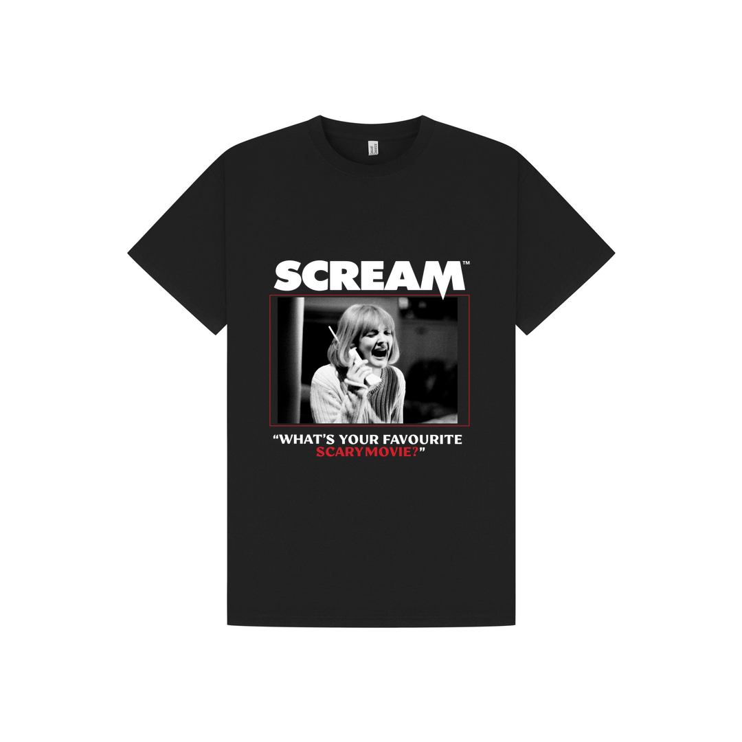 Black Printed T-shirt Front