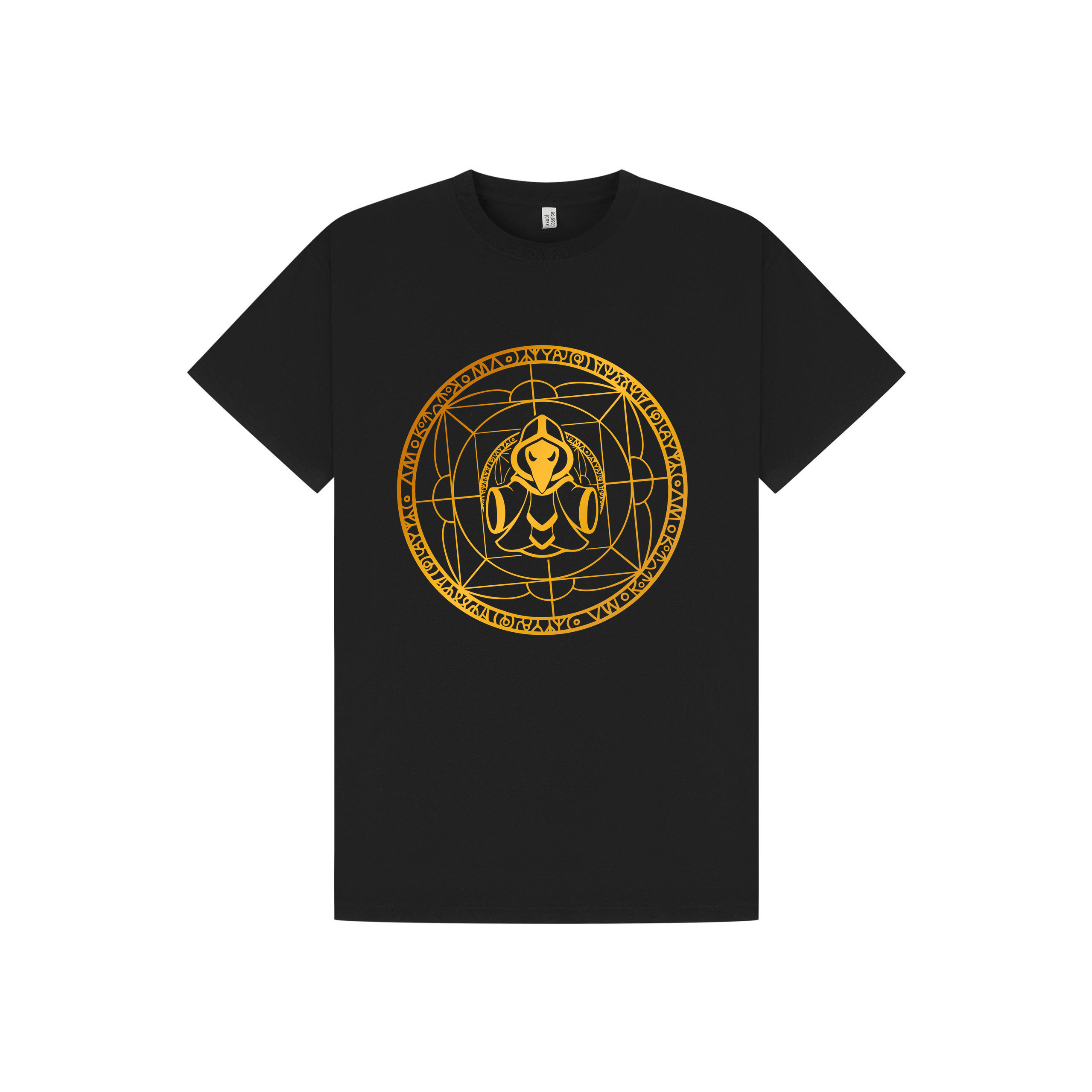 Black Printed T-shirt Front