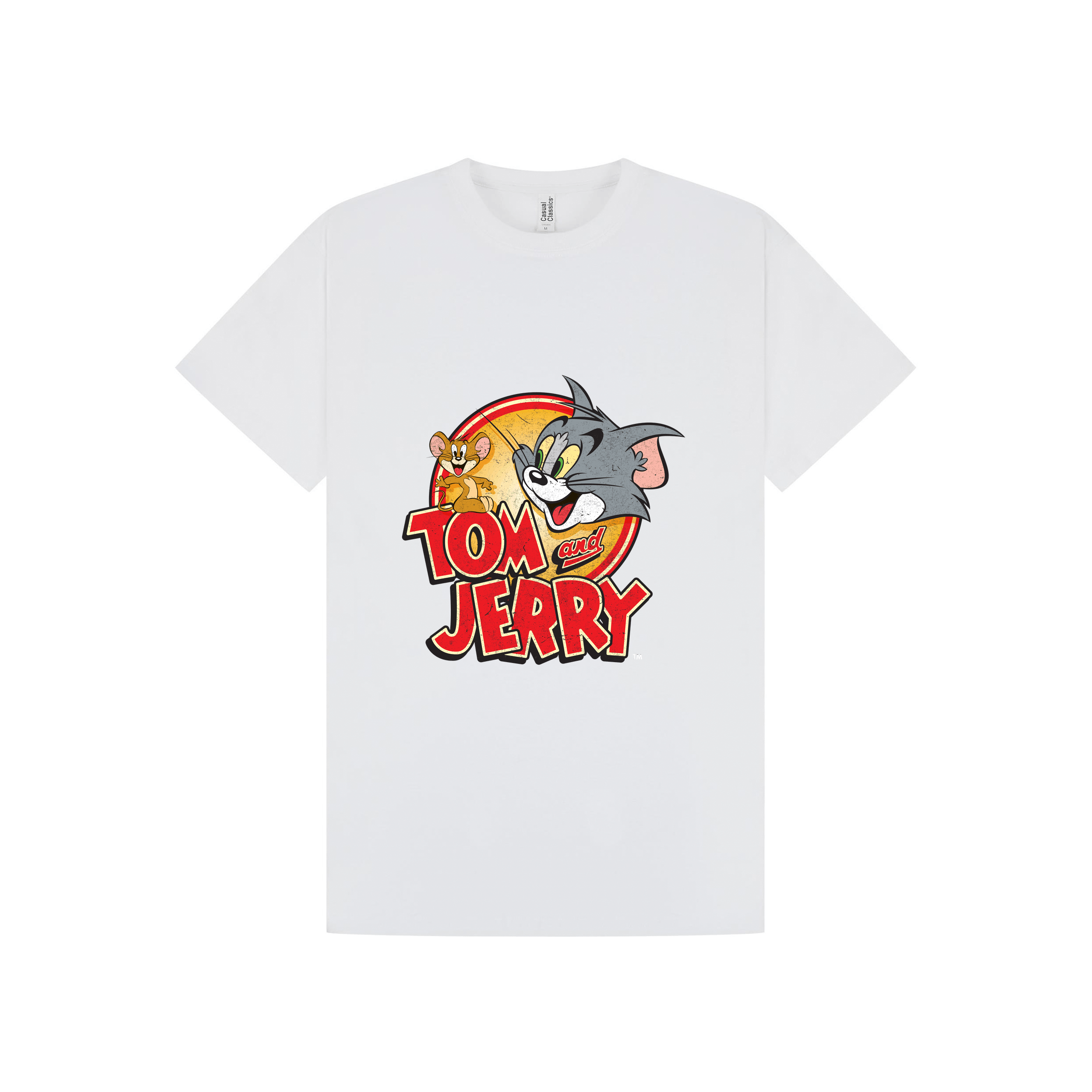 White Printed T-shirt Front